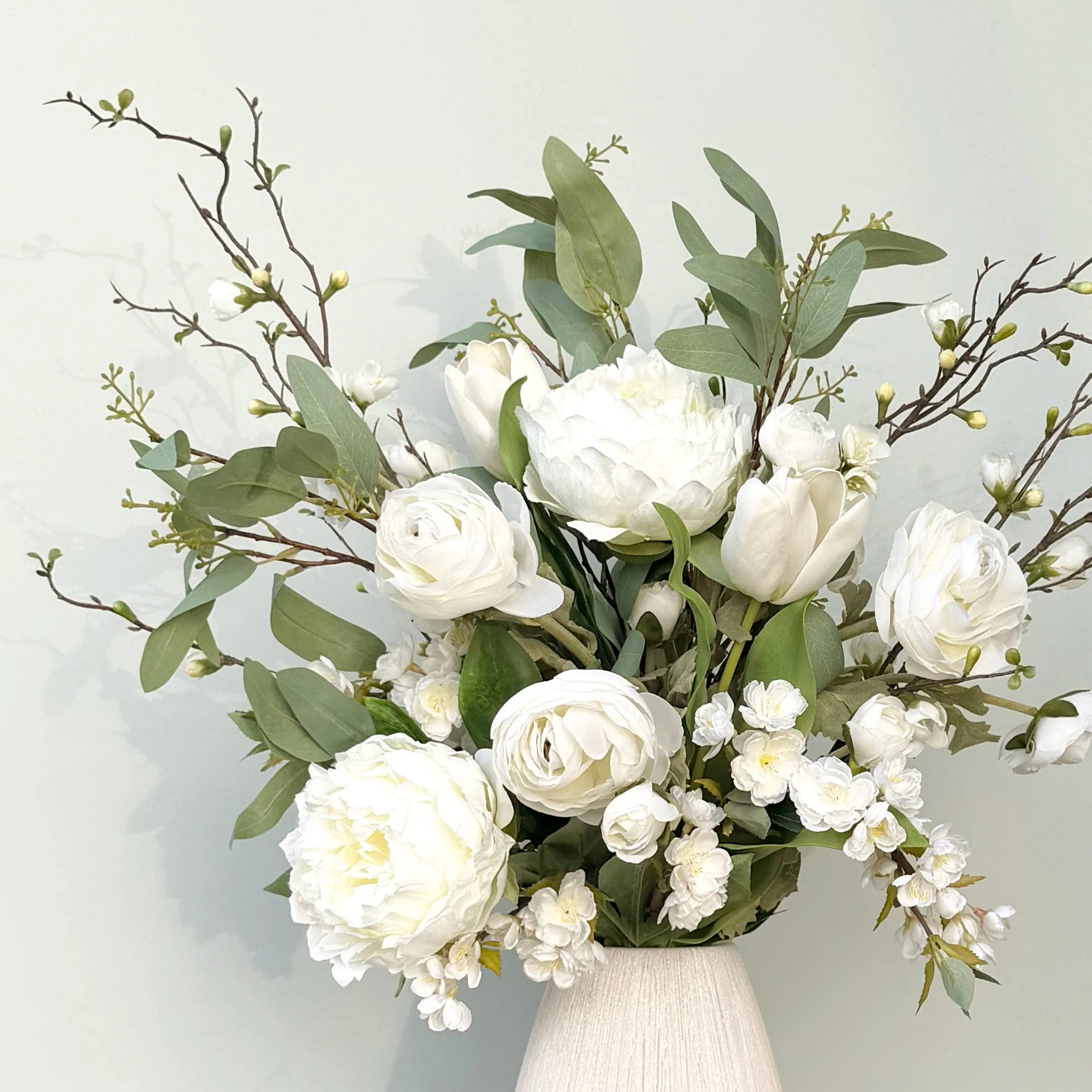Born In April: Diamond Flower Bouquet & Vase Set - Image 2