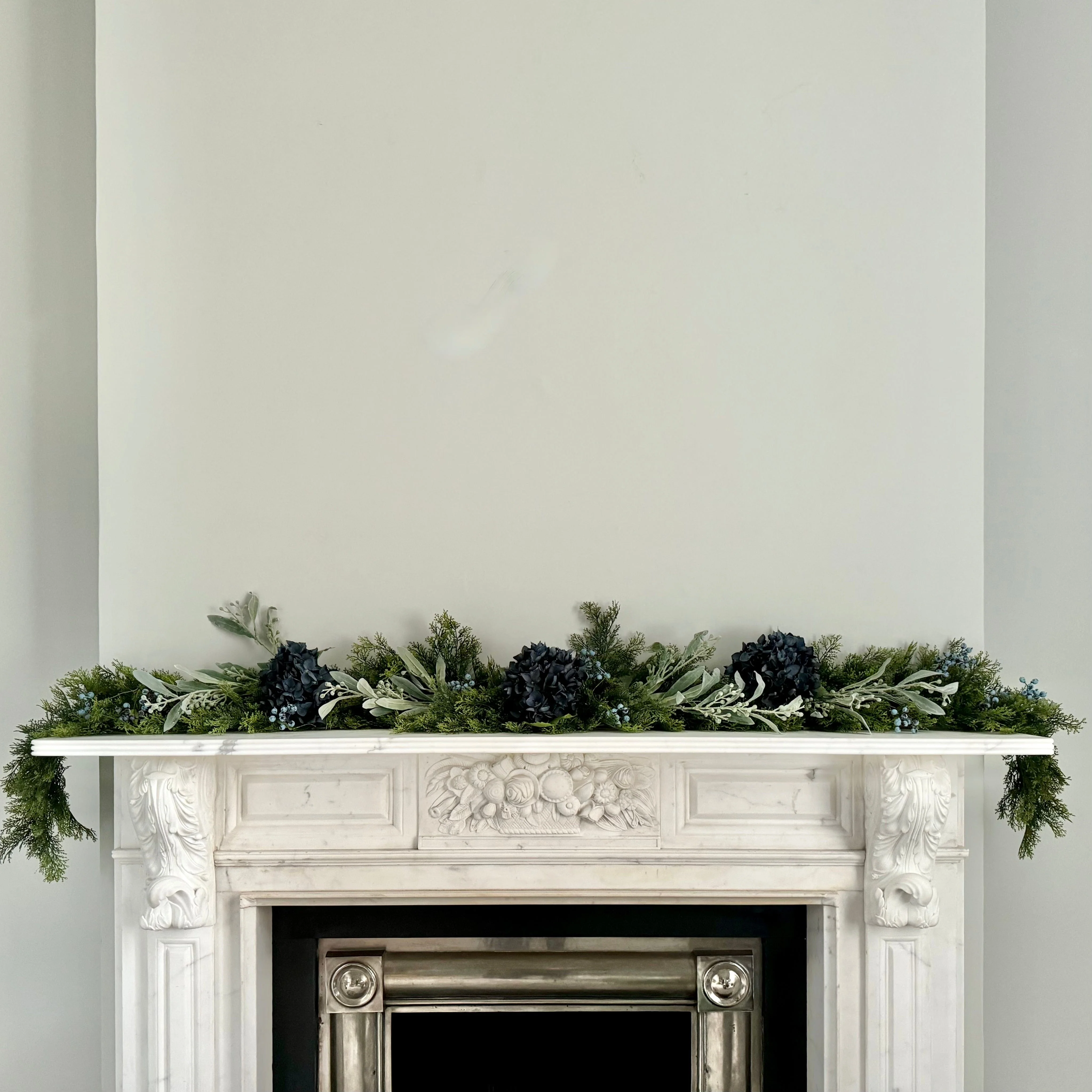 Artificial Blue Cypress Bush Garland Set - Deluxe - Image 2