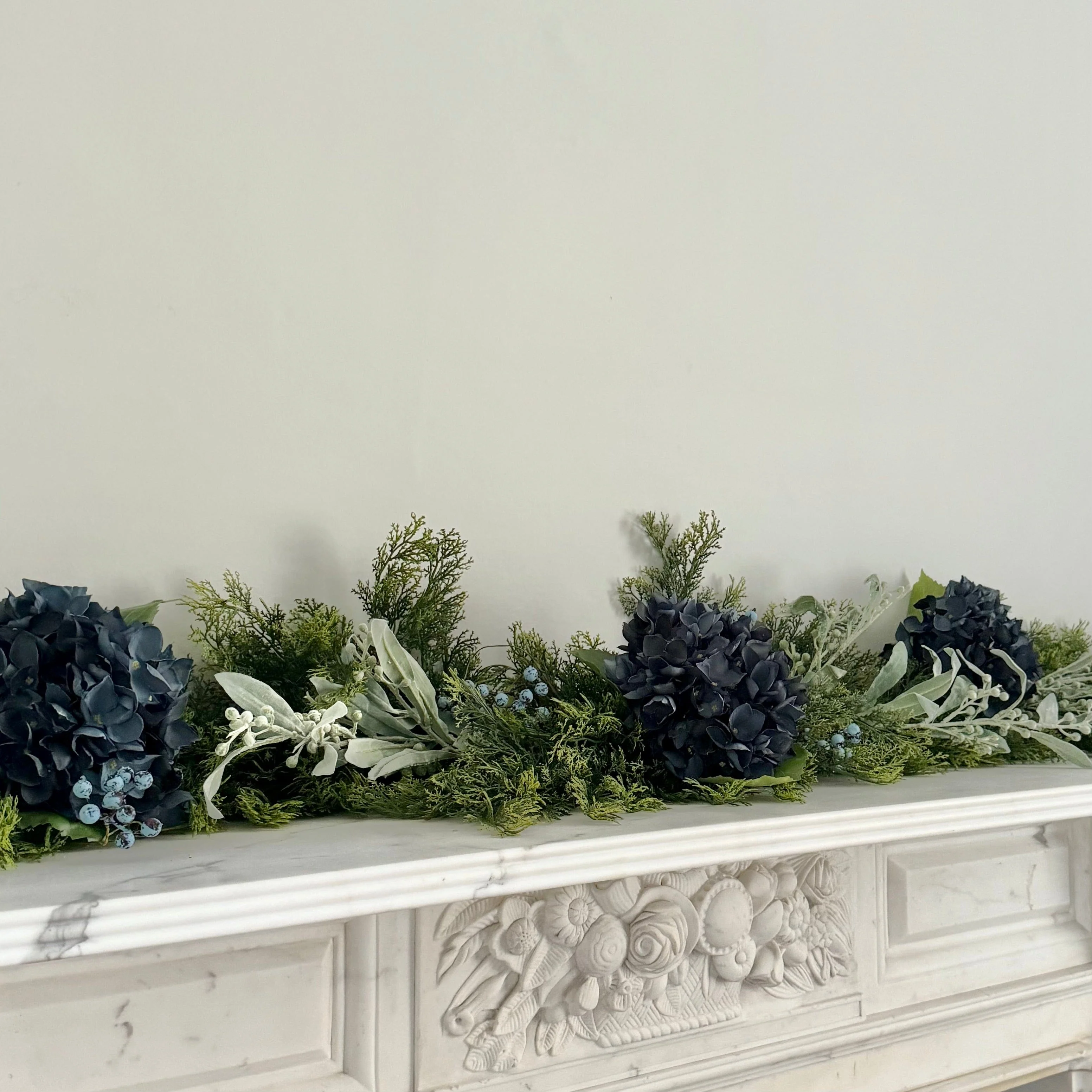 Artificial Blue Cypress Bush Garland Set - Deluxe - Image 4