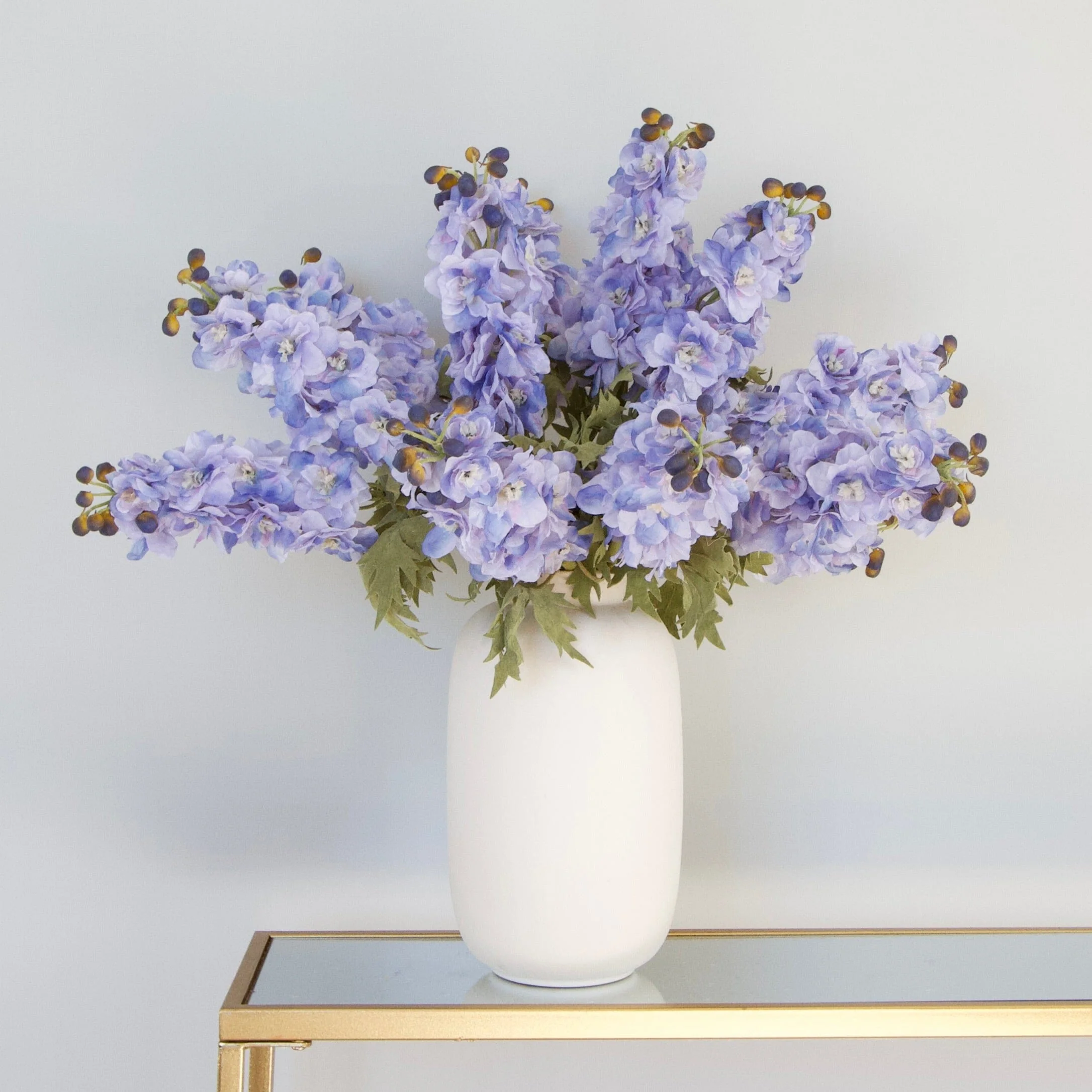 Artificial Blue Delphinium - Image 3