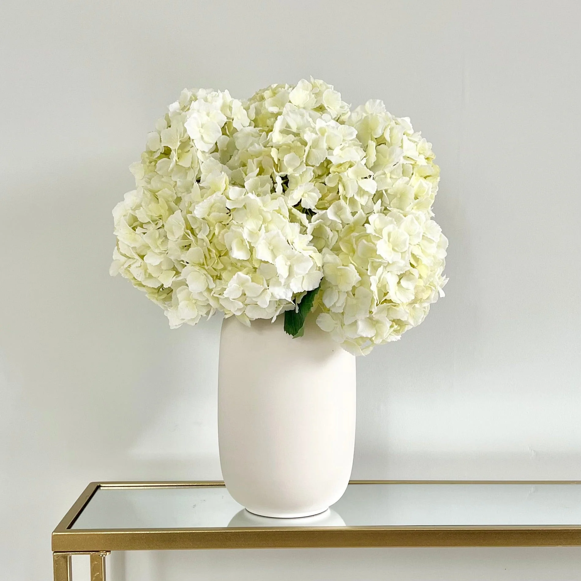 Artificial Cream Hydrangea Lacecap - Image 5
