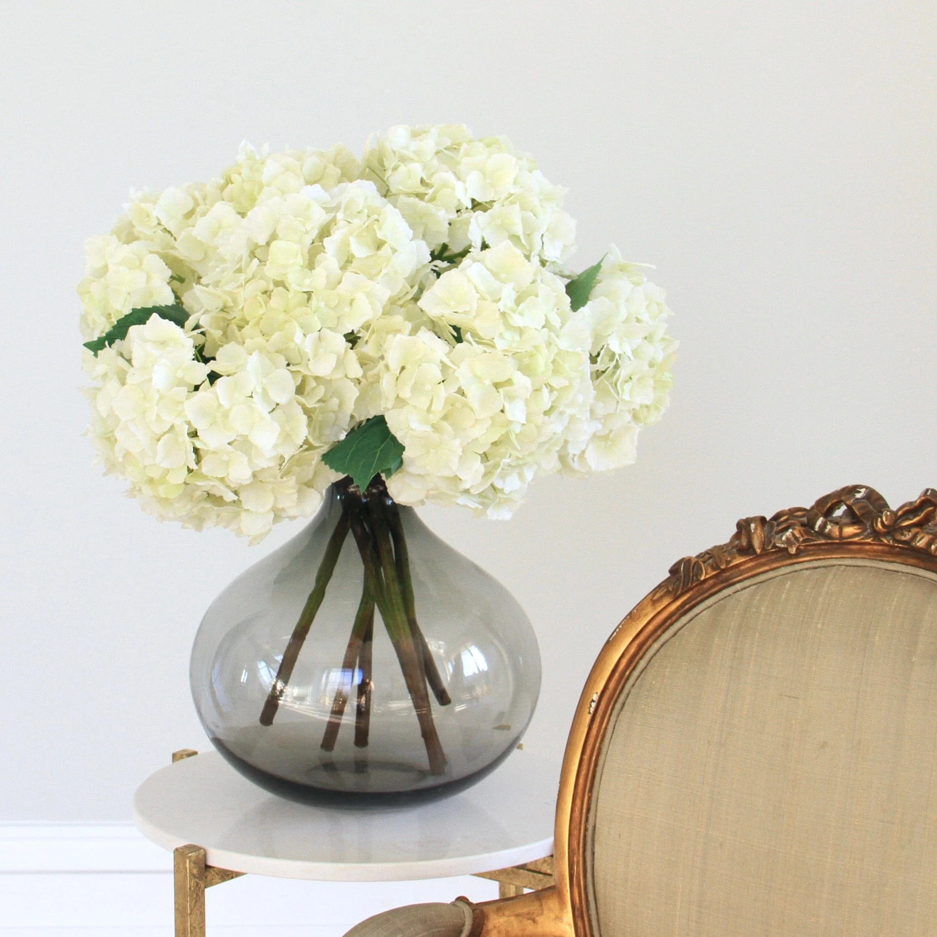 Artificial Cream Hydrangea Lacecap - Image 7