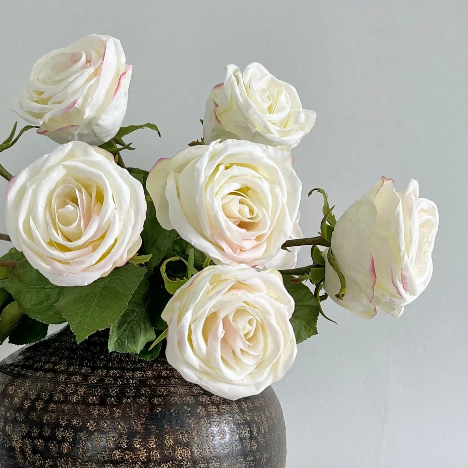 Artificial White Large Rose - Image 3