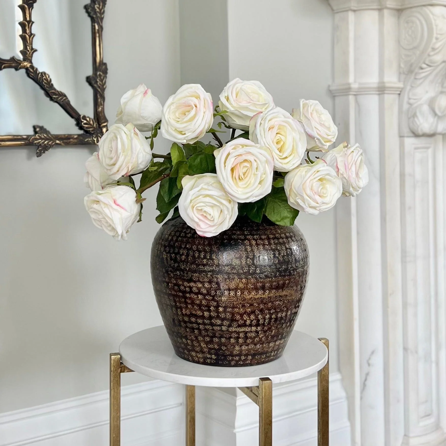 Artificial White Large Rose - Image 6