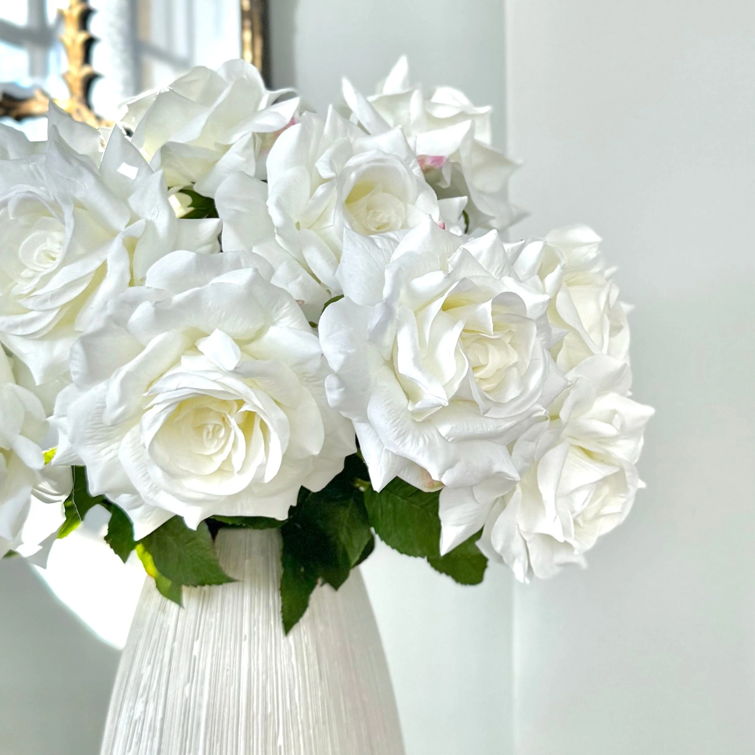 Artificial White Tea Rose - Image 6