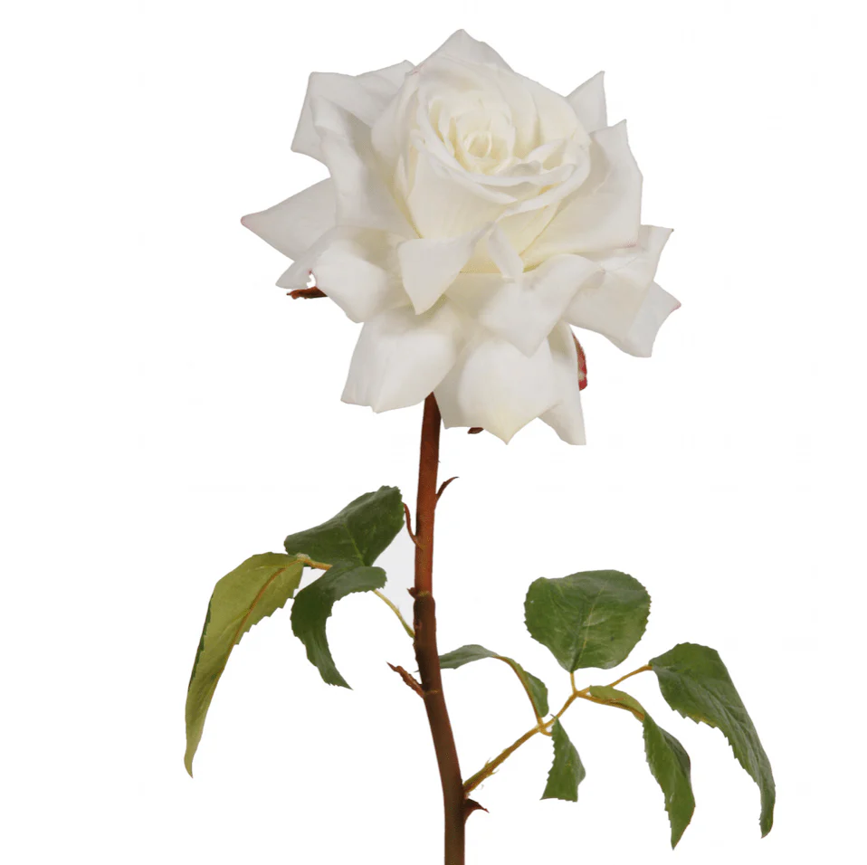 Artificial White Tea Rose - Image 9