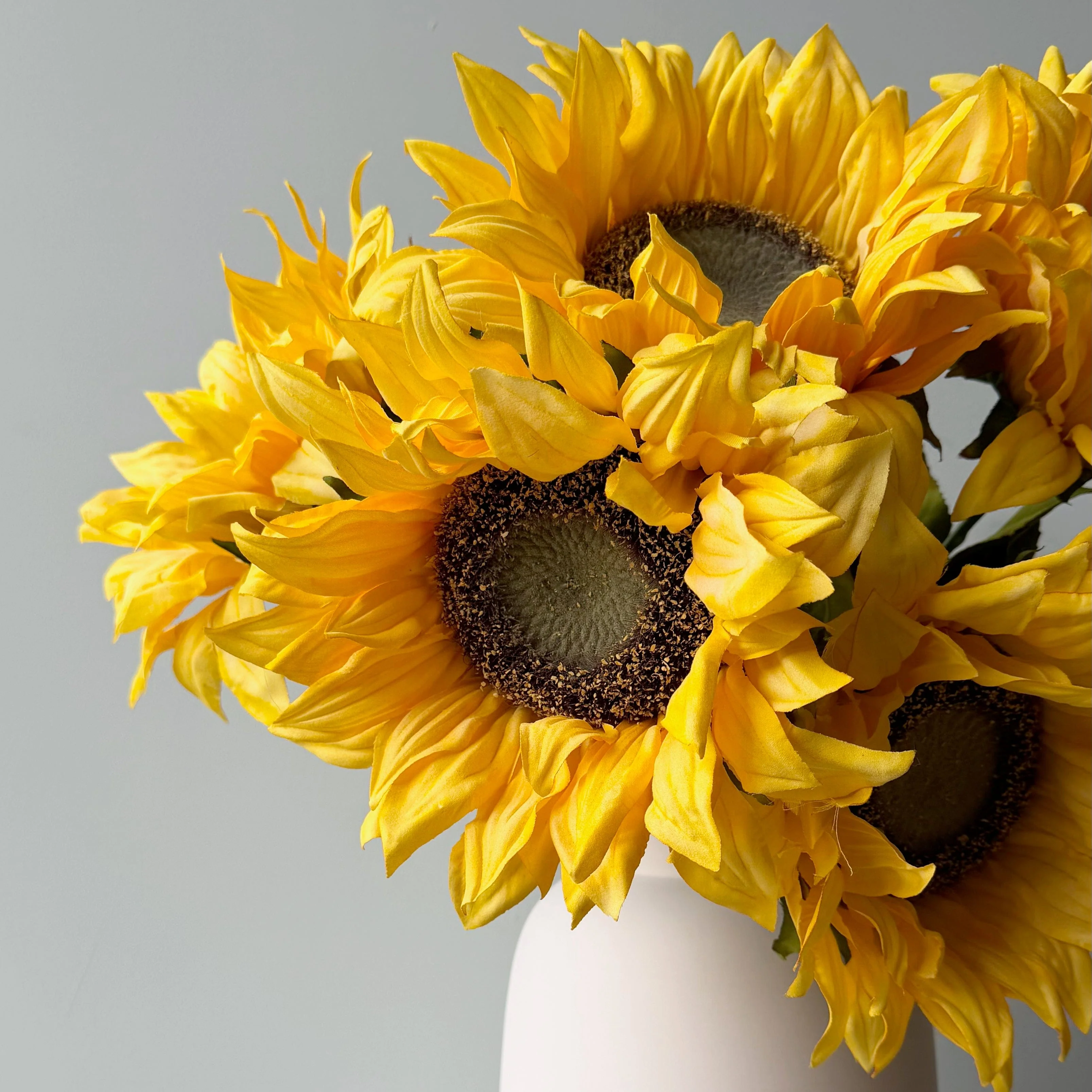 Artificial Giant Sunflower With Leaves - Image 2