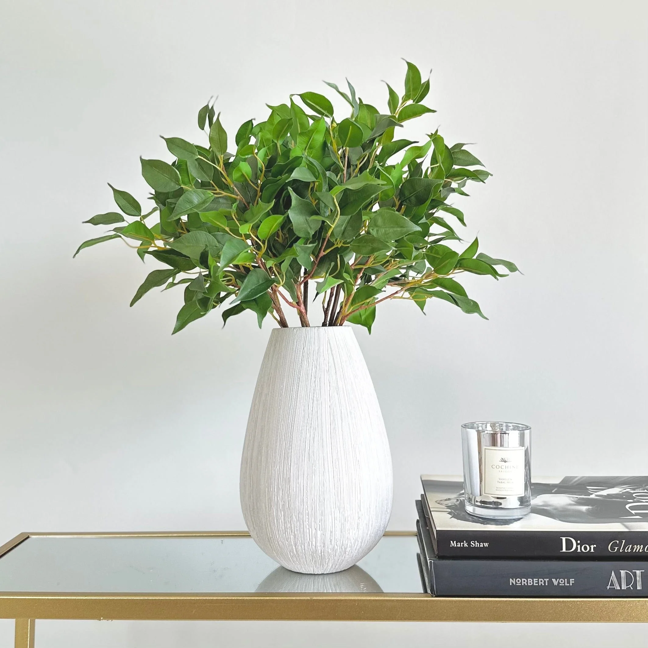 Artificial Green Ficus Leaves - Image 4