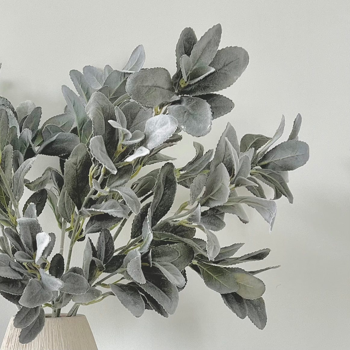 Artificial Grey & Silver Lambs Leaf - Image 3