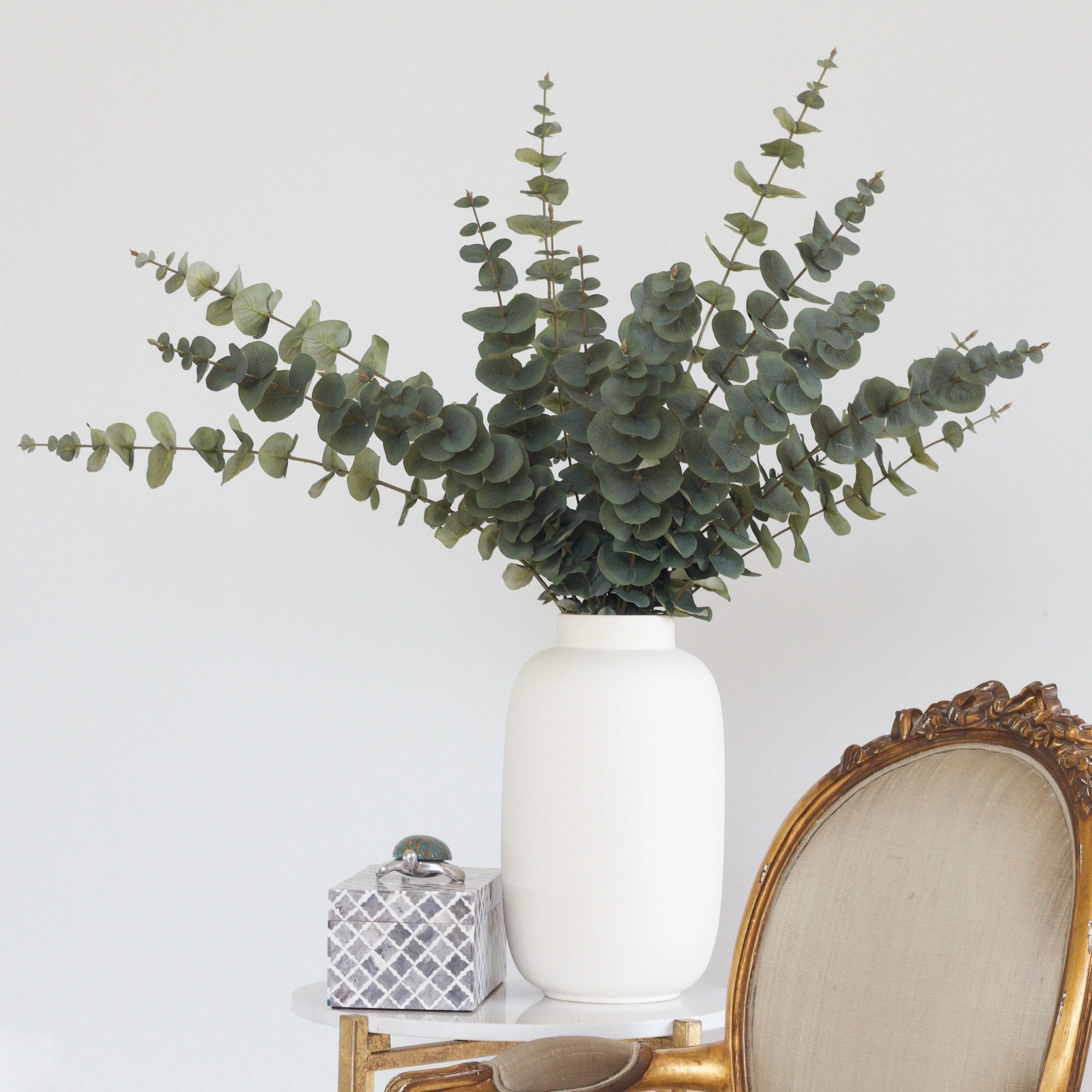 Green Tall Eucalyptus & Kingham Vase Set - Image 2