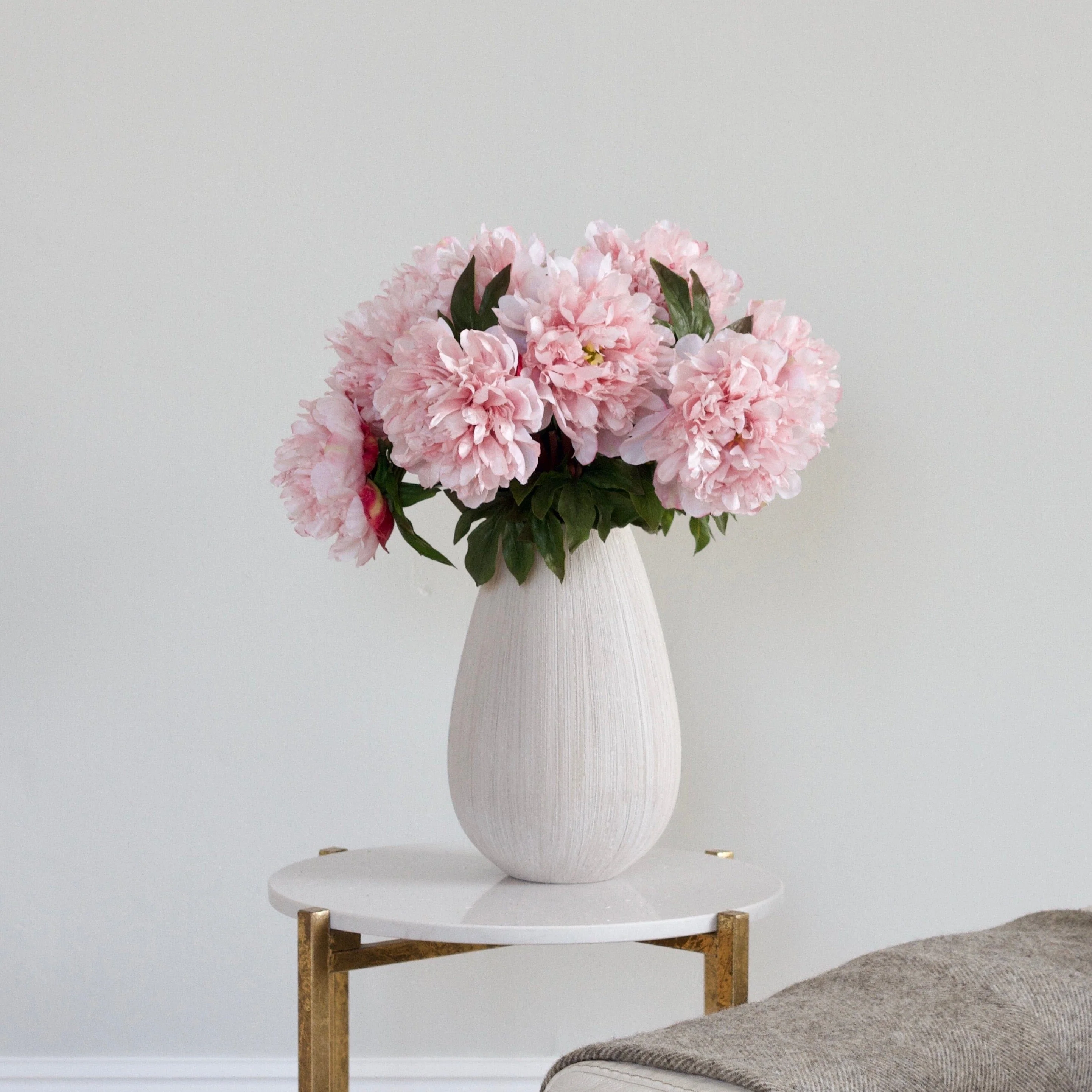 Artificial Pale Pink Extra Large Peony - Image 3