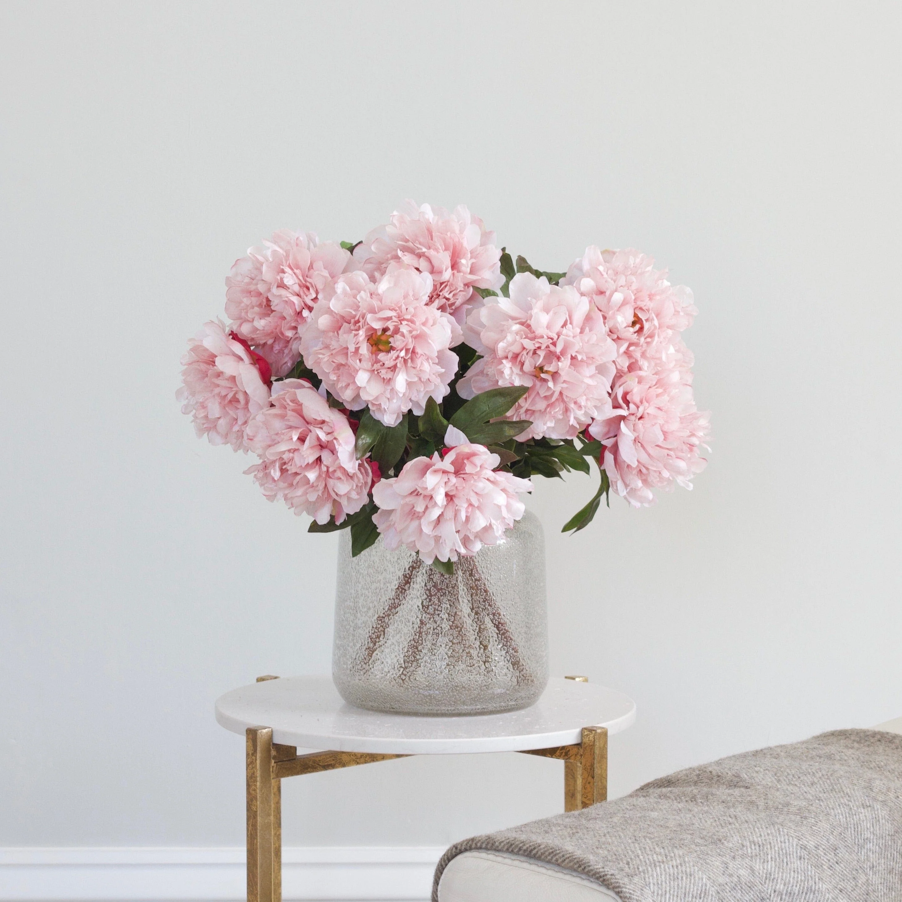 Artificial Pale Pink Extra Large Peony - Image 5