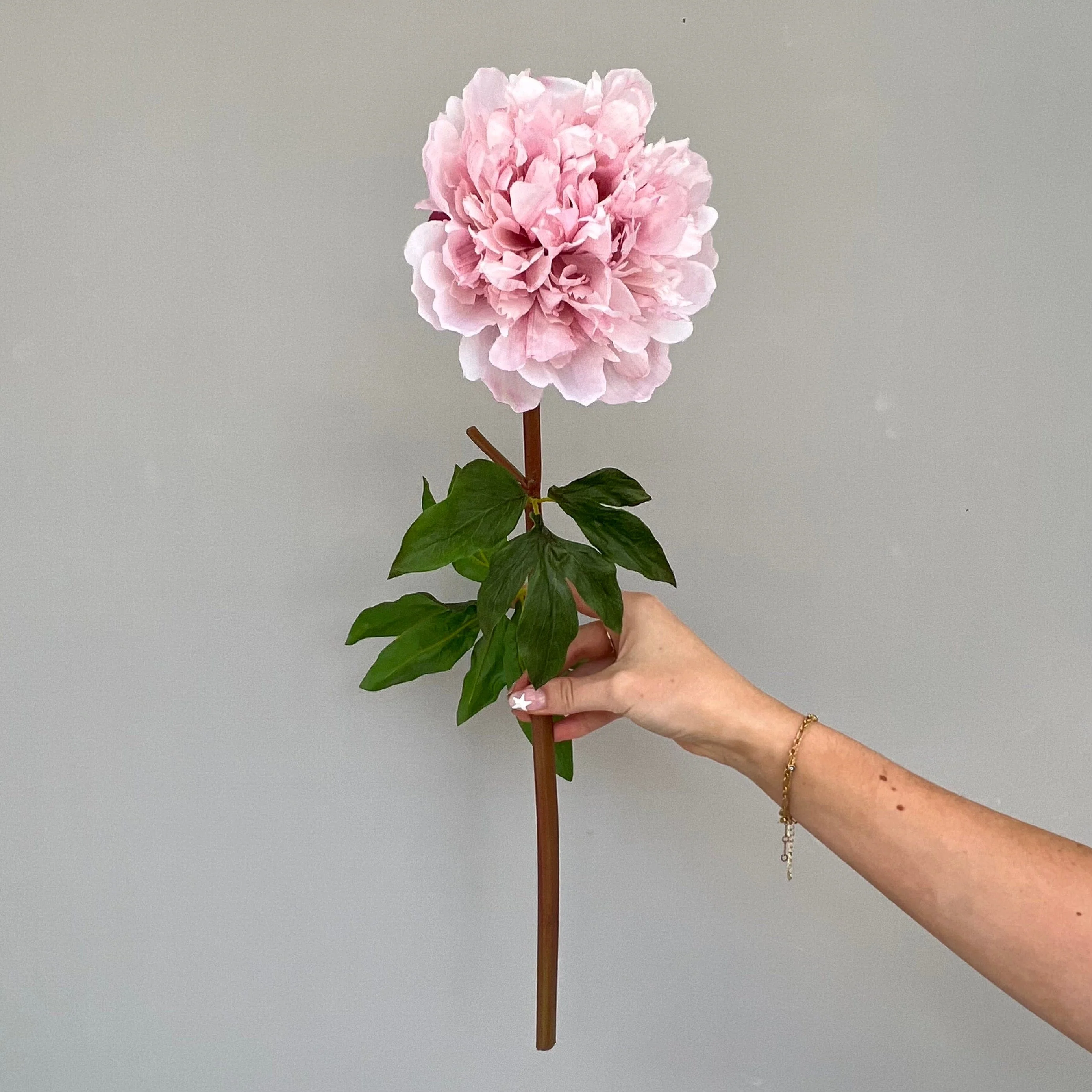 Artificial Pale Pink Extra Large Peony - Image 6