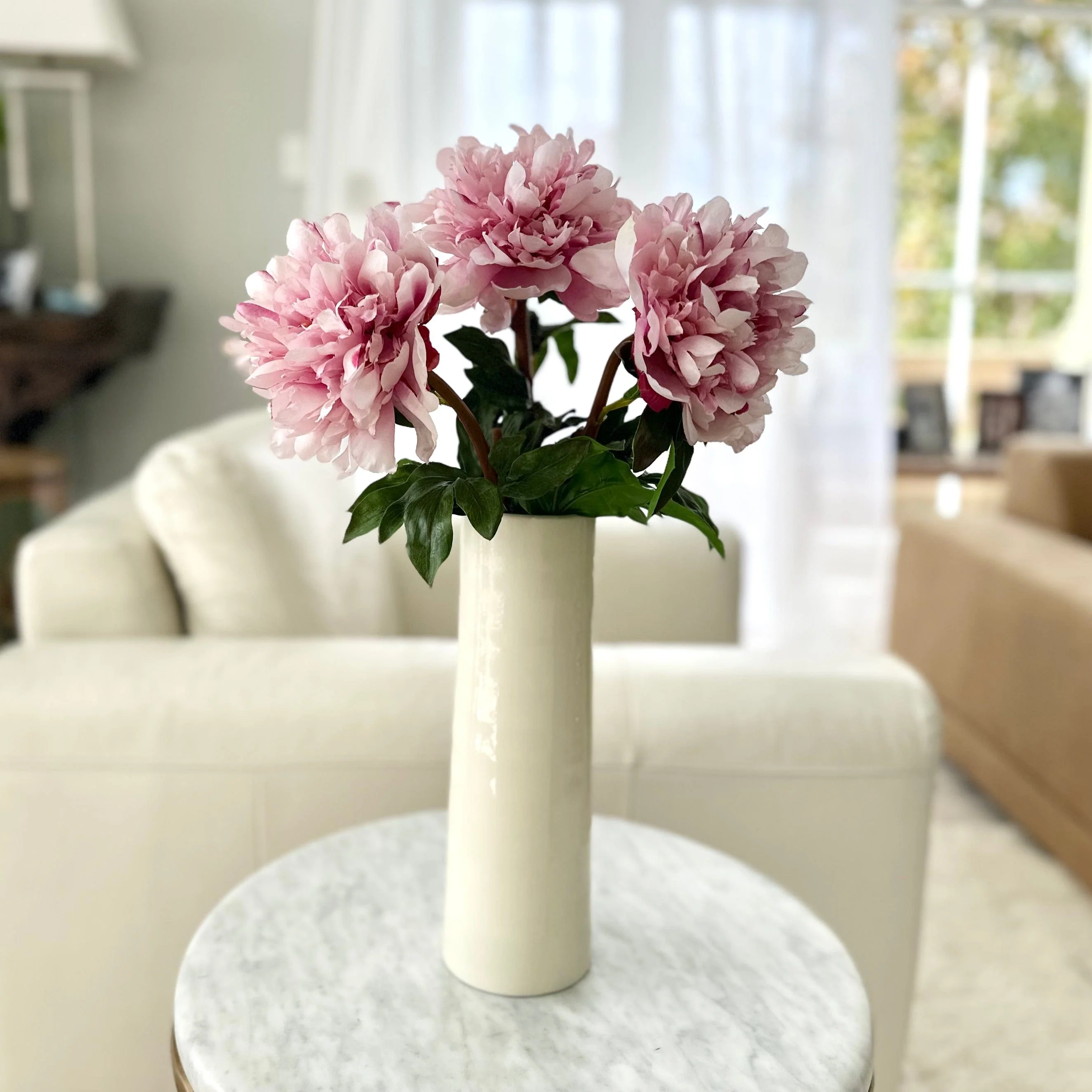 Artificial Pink Extra Large Peony - Image 4