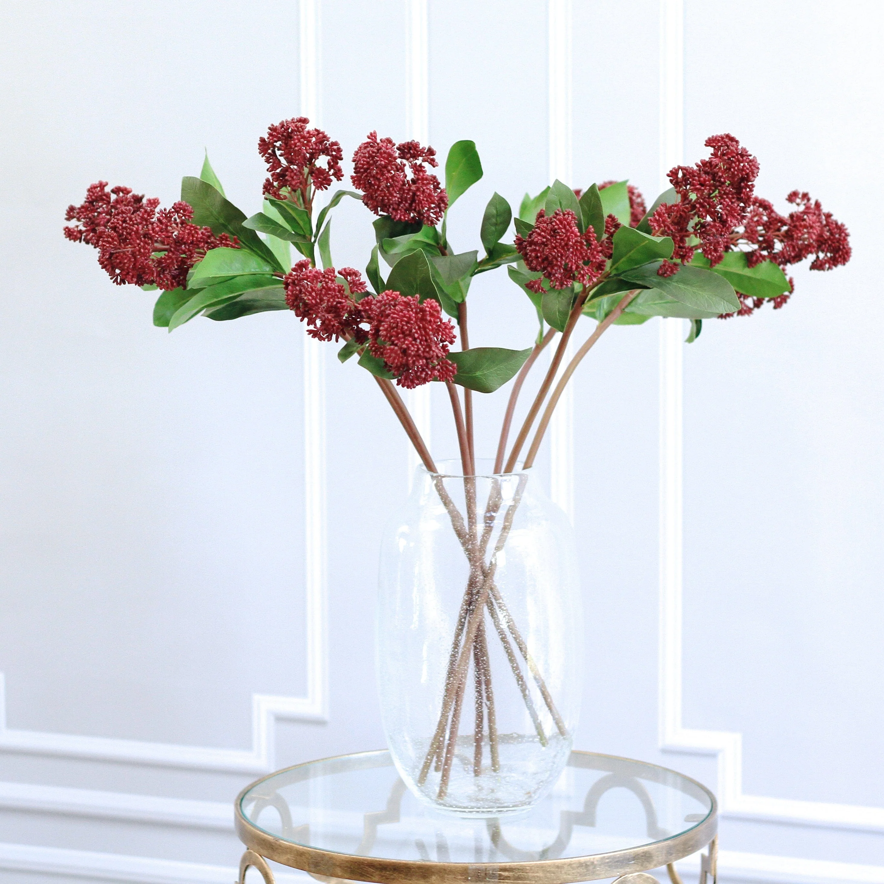 Artificial Red Skimmia - Image 5