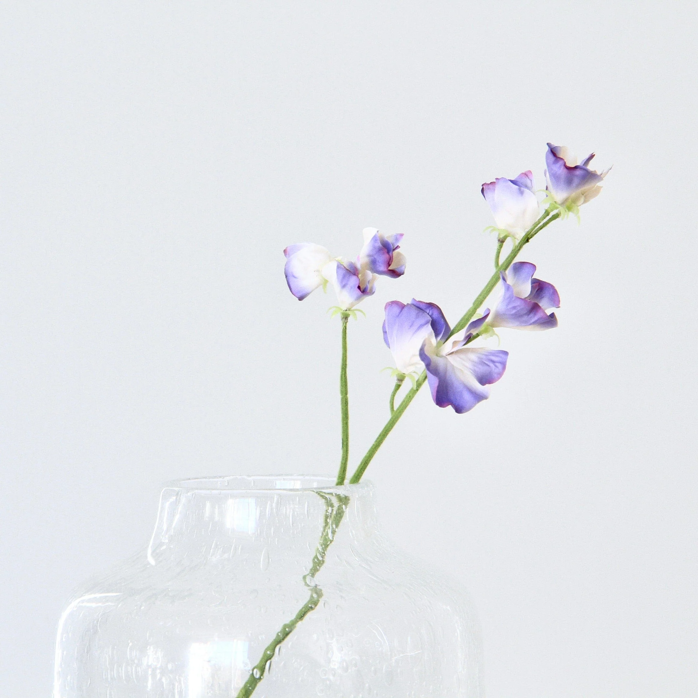 Artificial Small Blue Sweet Pea - Image 4