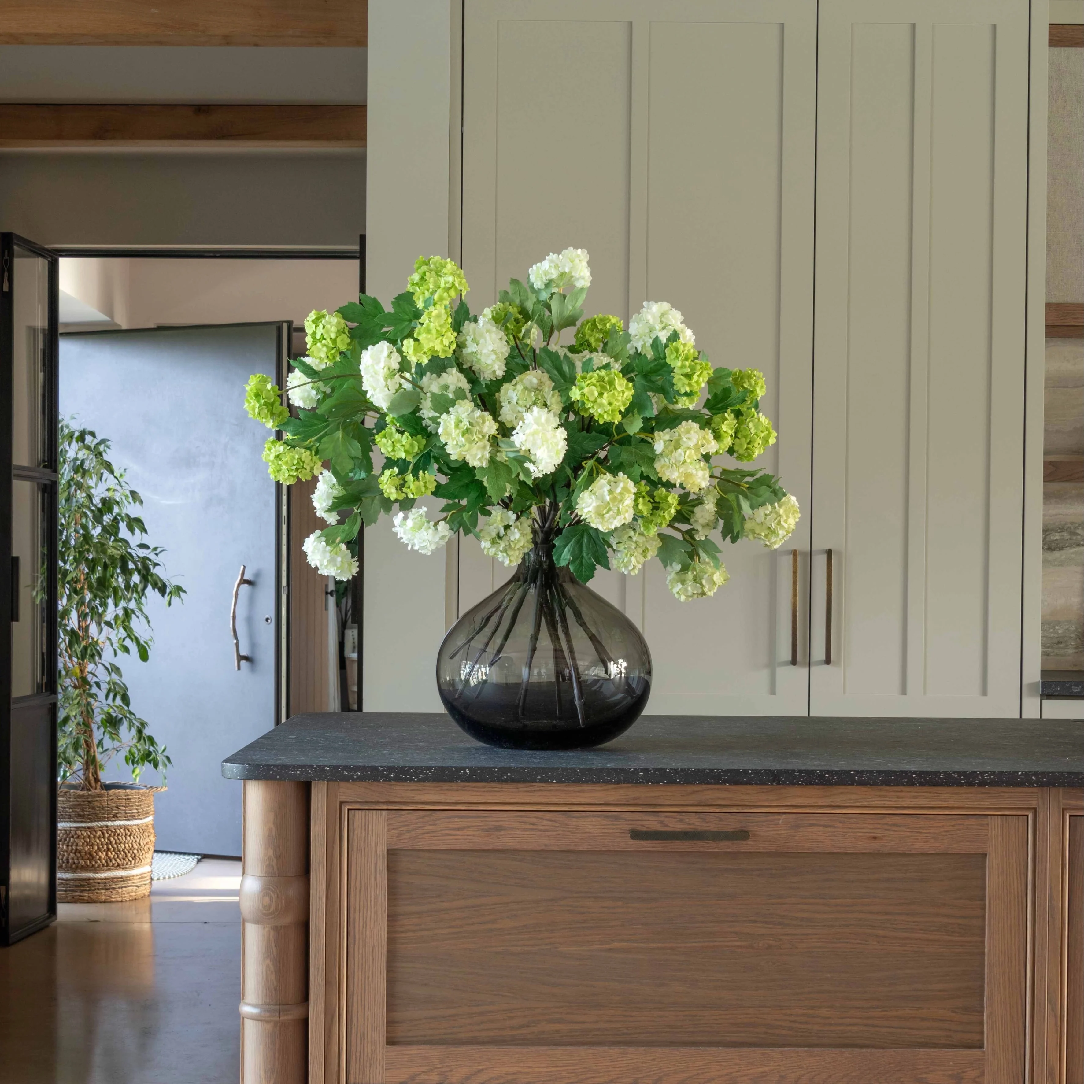Spring Greens Artificial Flower Arrangement - Image 5