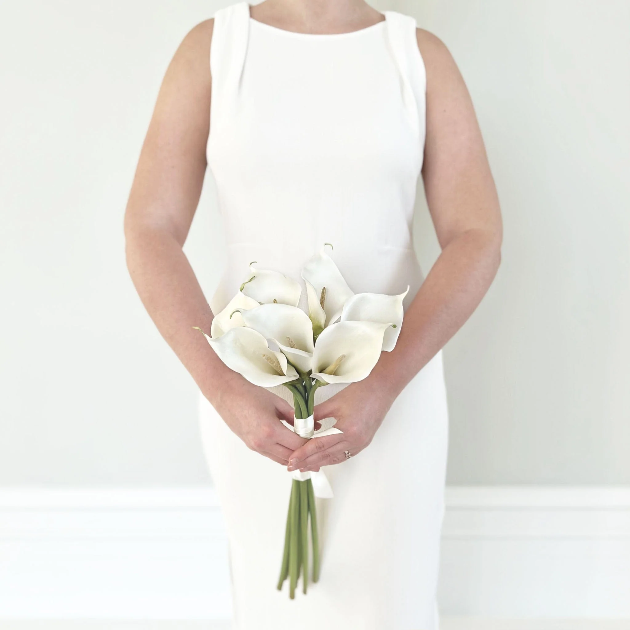 Artificial White Calla Lily Wedding Arrangement - Image 6