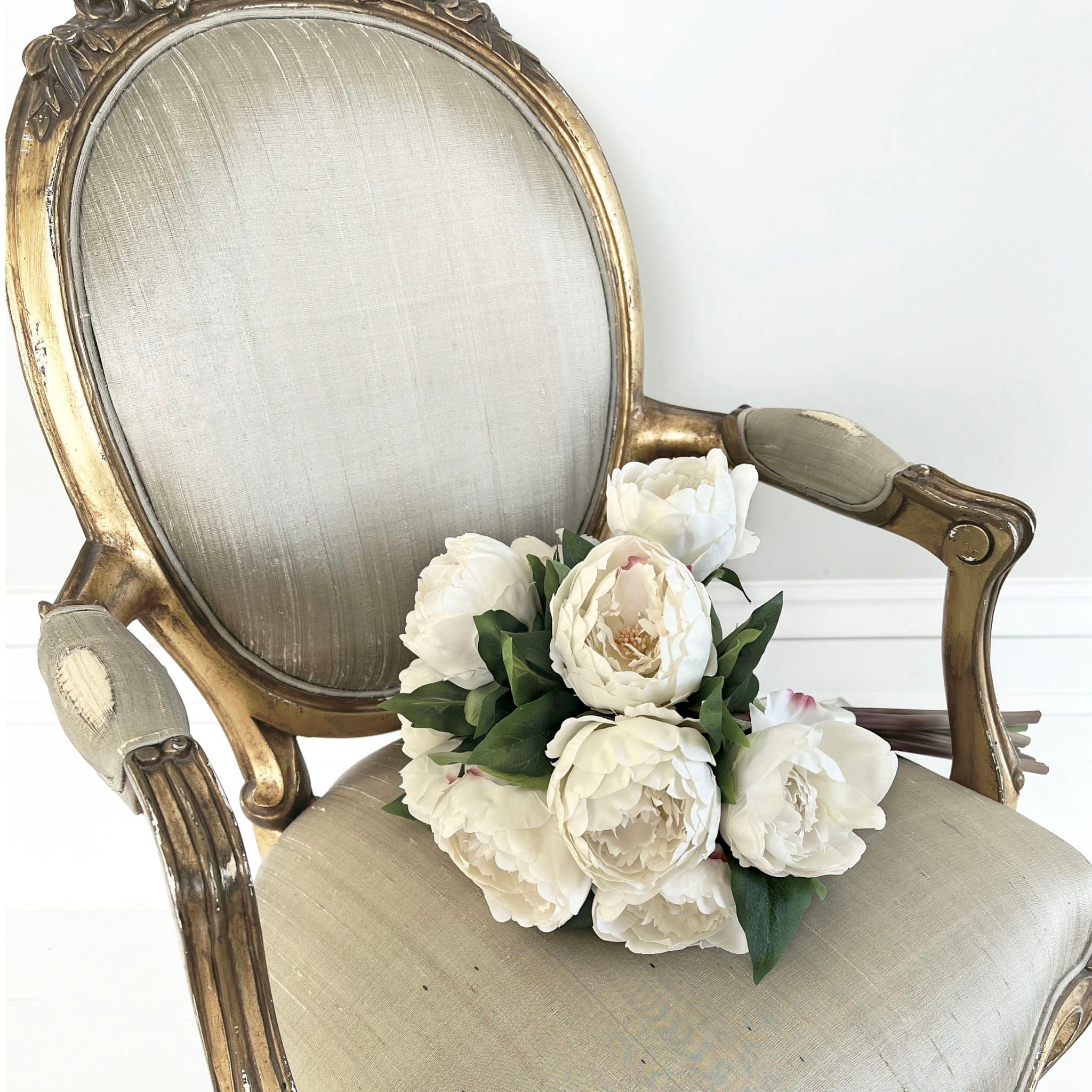 Artificial White Peony Wedding Arrangement - Image 3