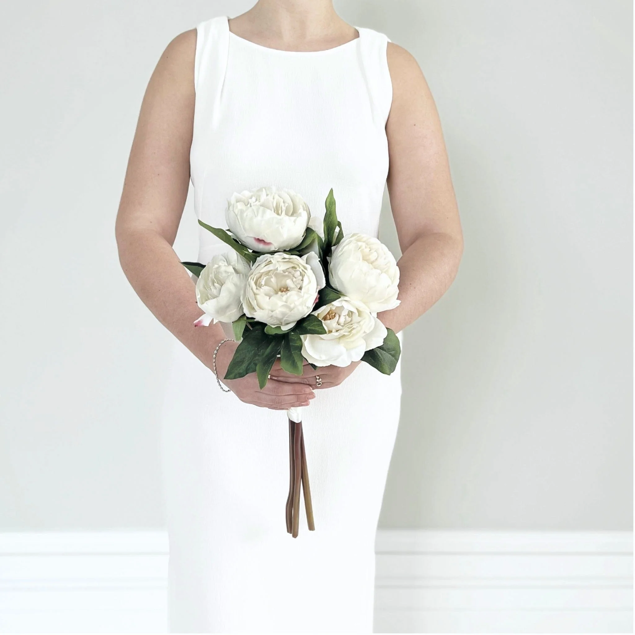 Artificial White Peony Wedding Arrangement - Image 6