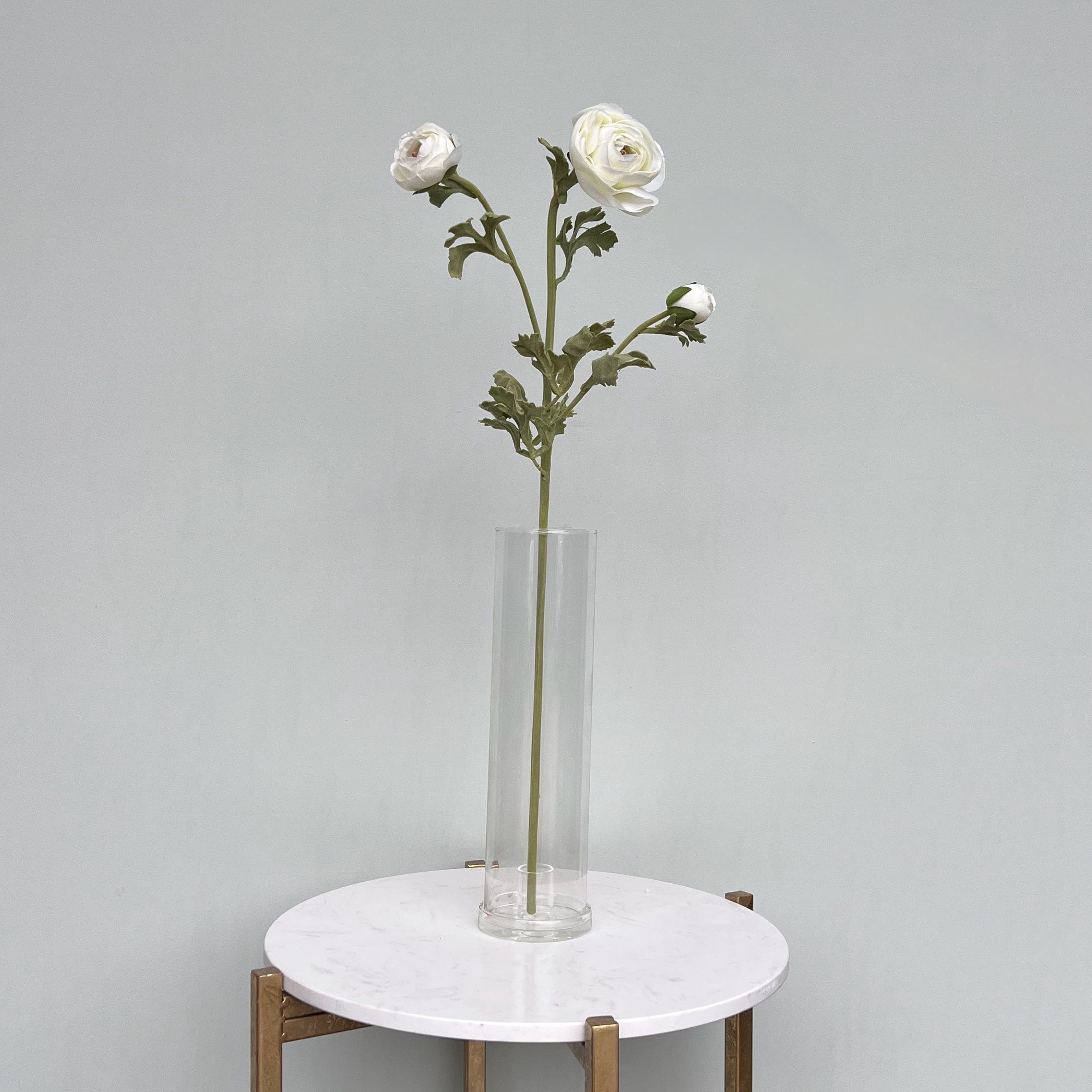 Artificial White Ranunculus Spray - Image 2