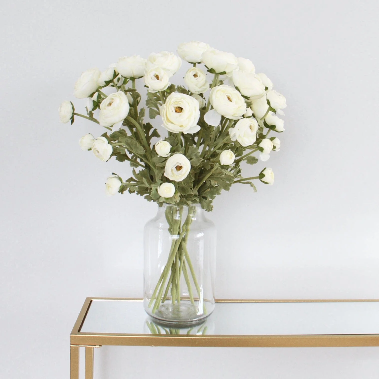Artificial White Ranunculus Spray - Image 6