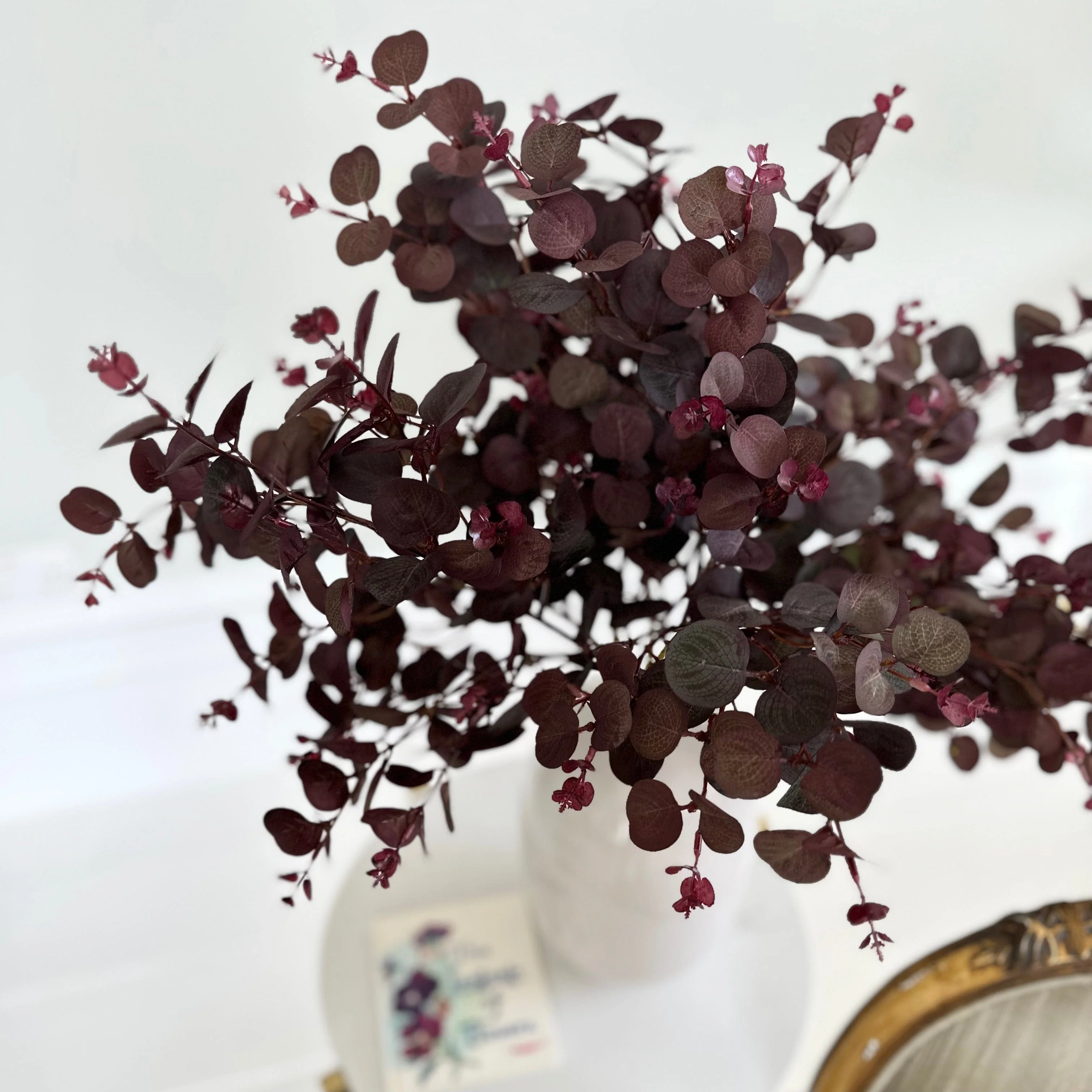 Artificial Burgundy Eucalyptus - Image 3