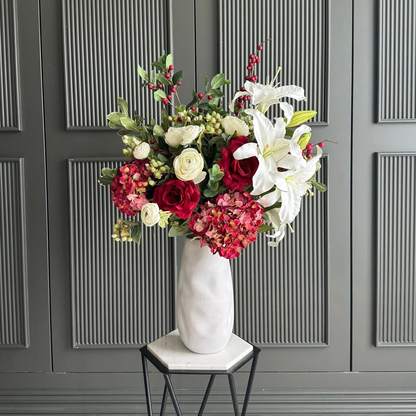 Christmas Artificial Flower Arrangement - Image 7
