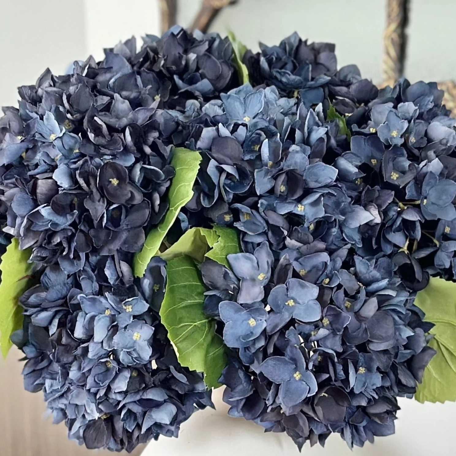 Artificial Navy Blue Hydrangea - Image 4