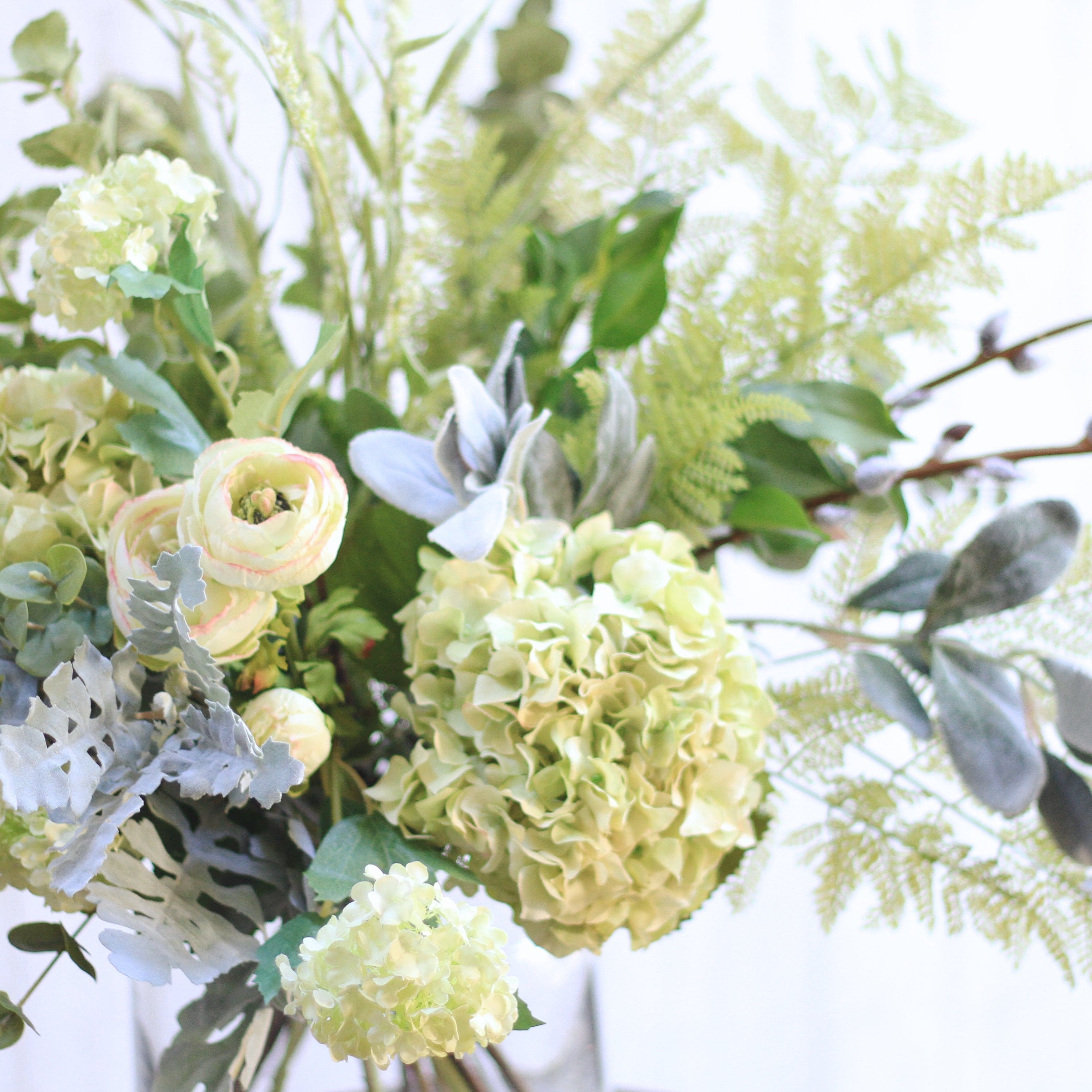 Gathered Greens Artificial Flower Arrangement - Image 5