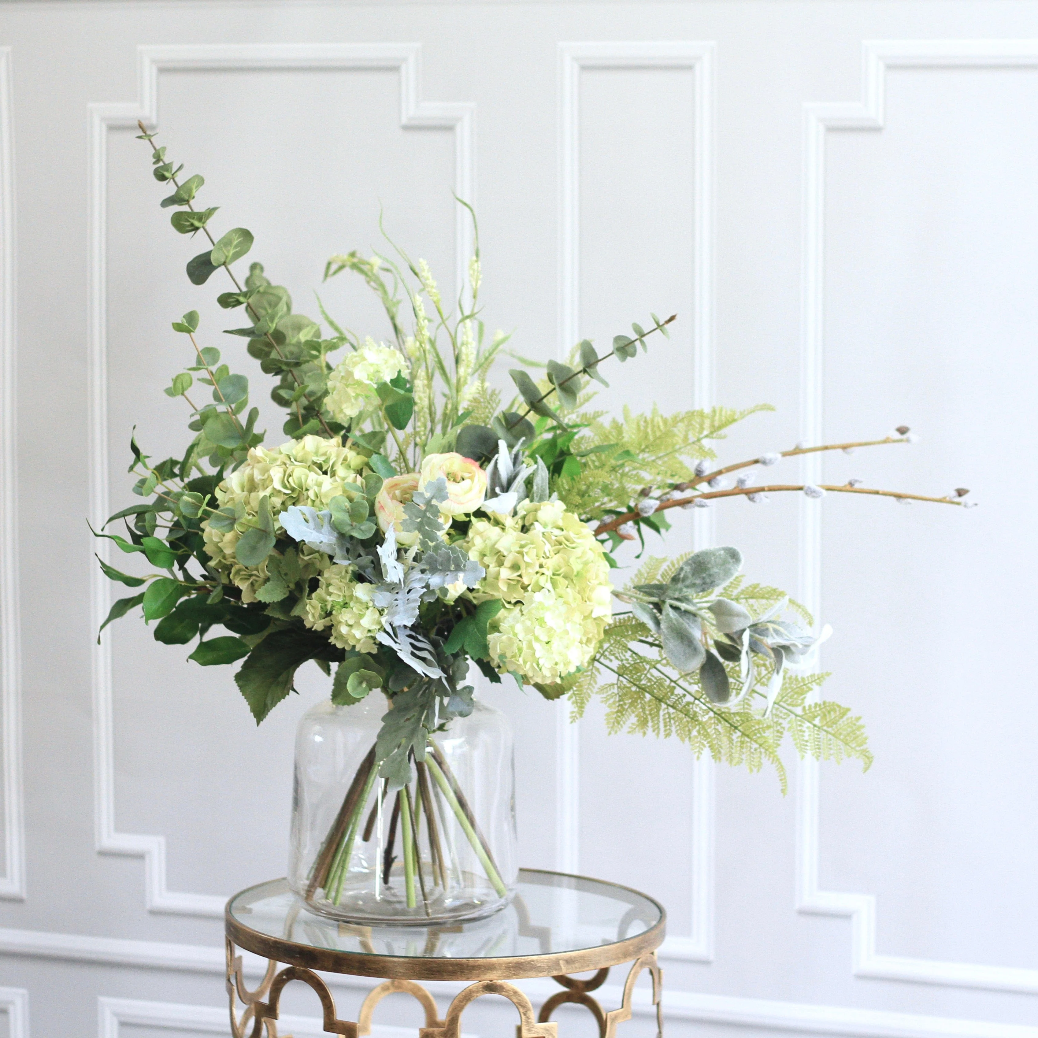 Gathered Greens Artificial Flower Arrangement - Image 4