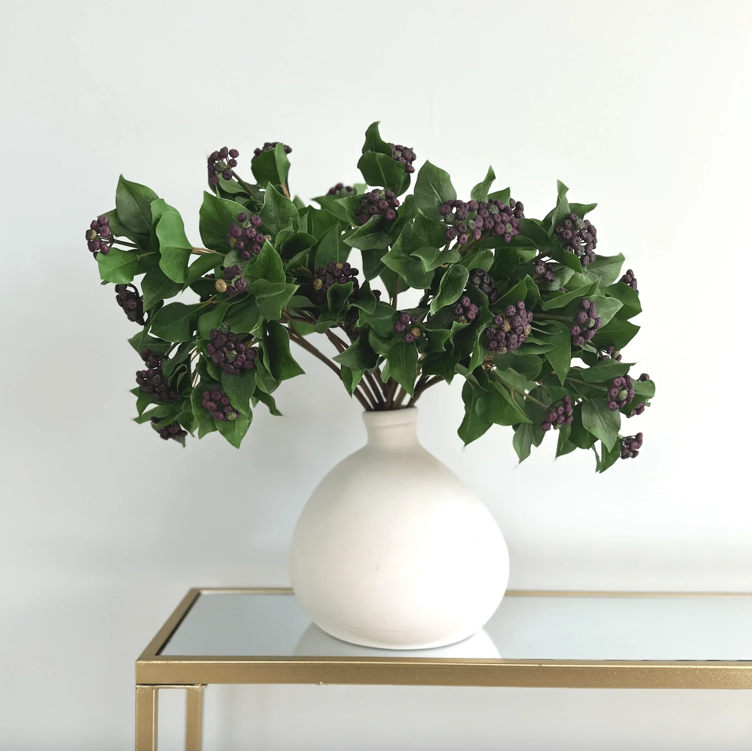 Artificial Ivy with Purple Berries - Image 3