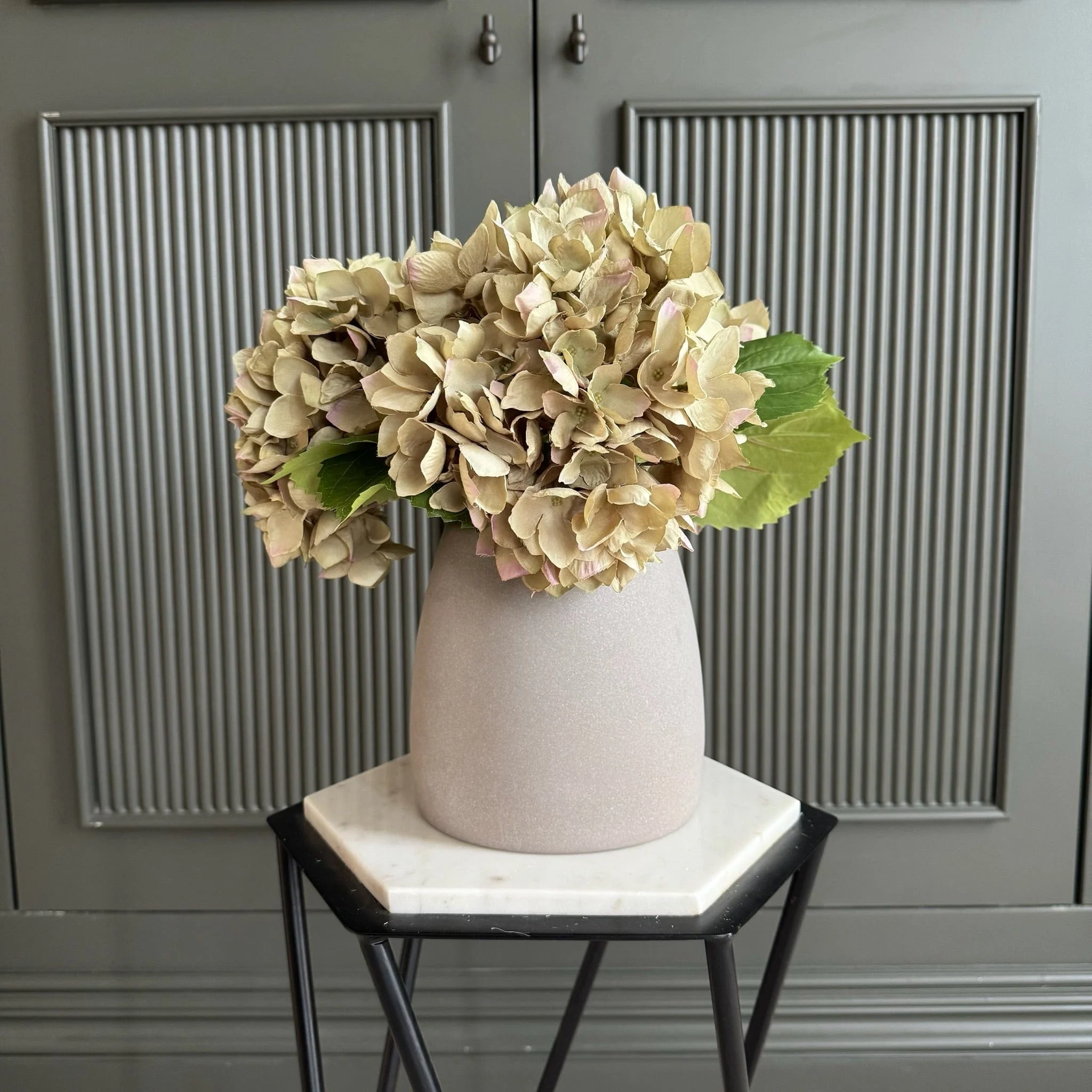 Artificial Sage Green Hydrangea - Image 6