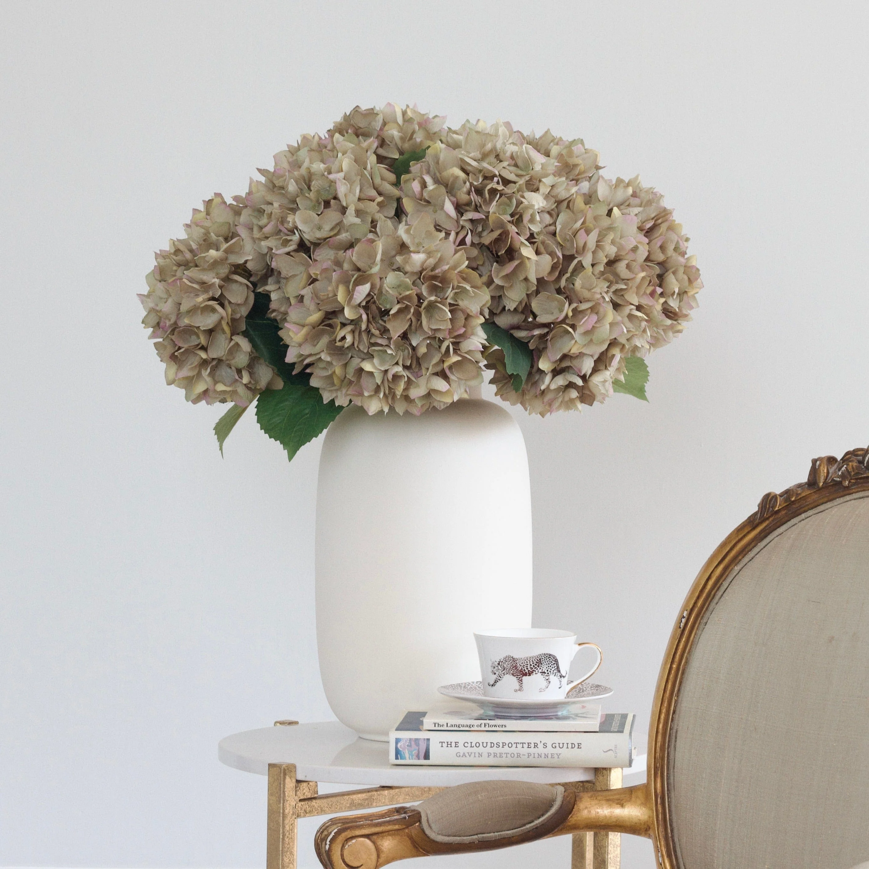 Artificial Sage Green Hydrangea - Image 7