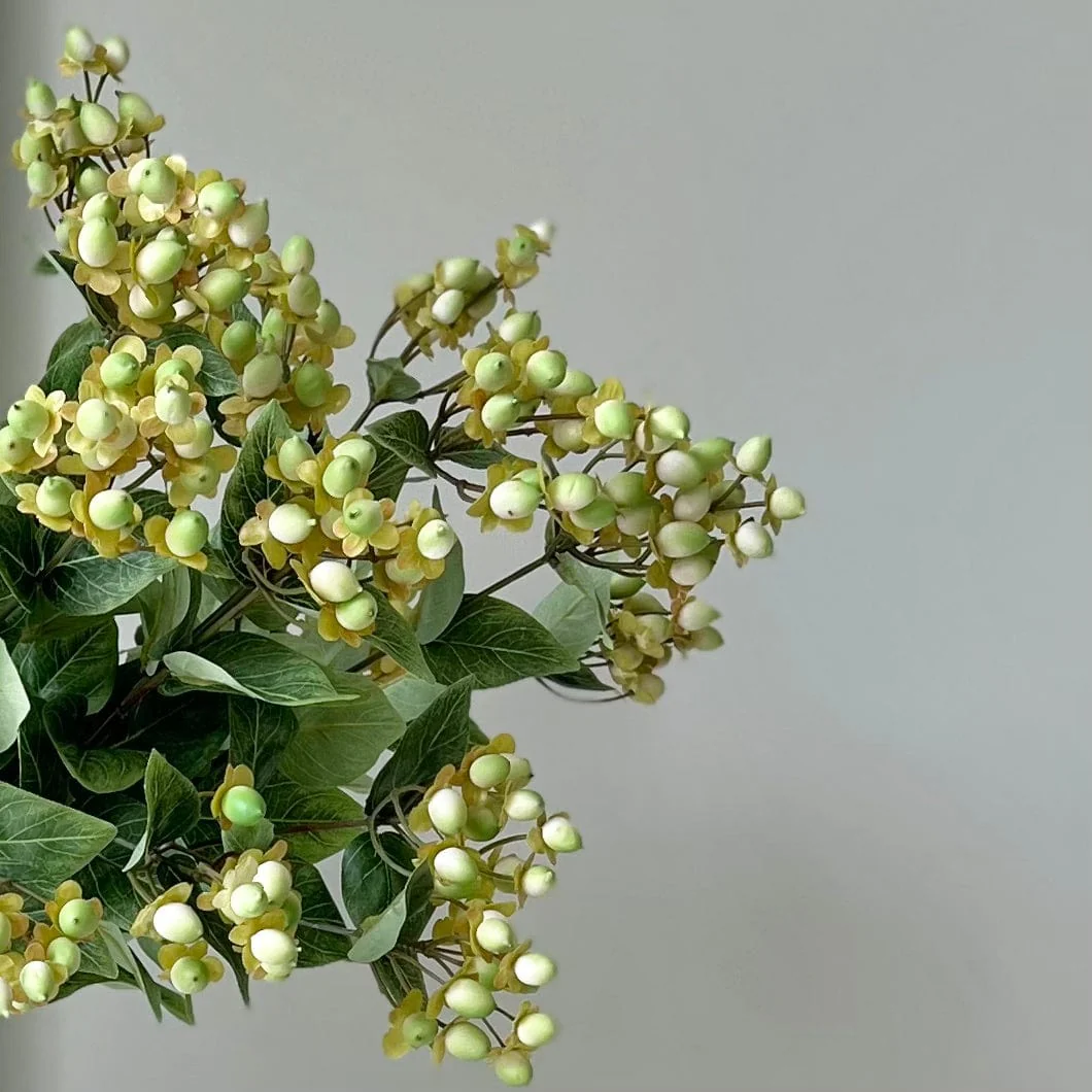 Artificial Green Hypericum Berries - Image 4