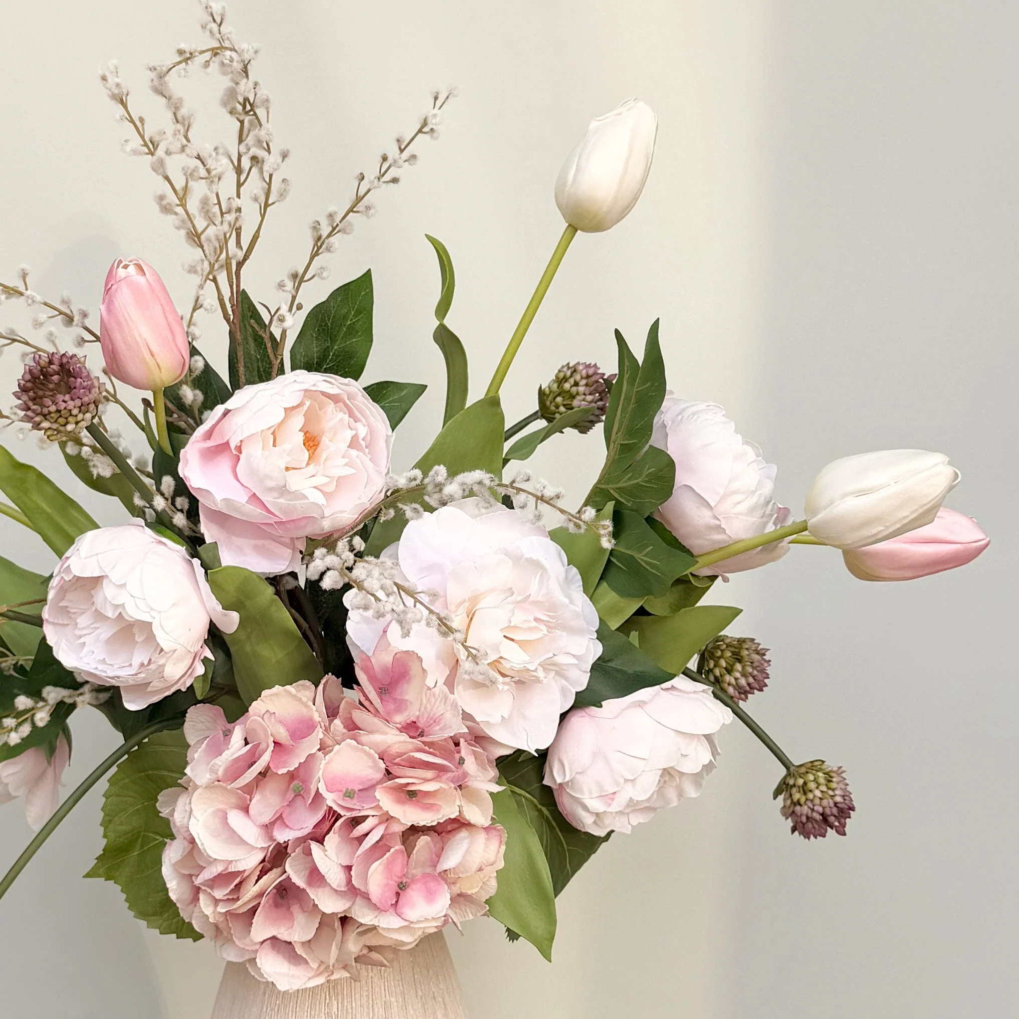 Born In June: Pearl Flower Bouquet & Vase - Image 2