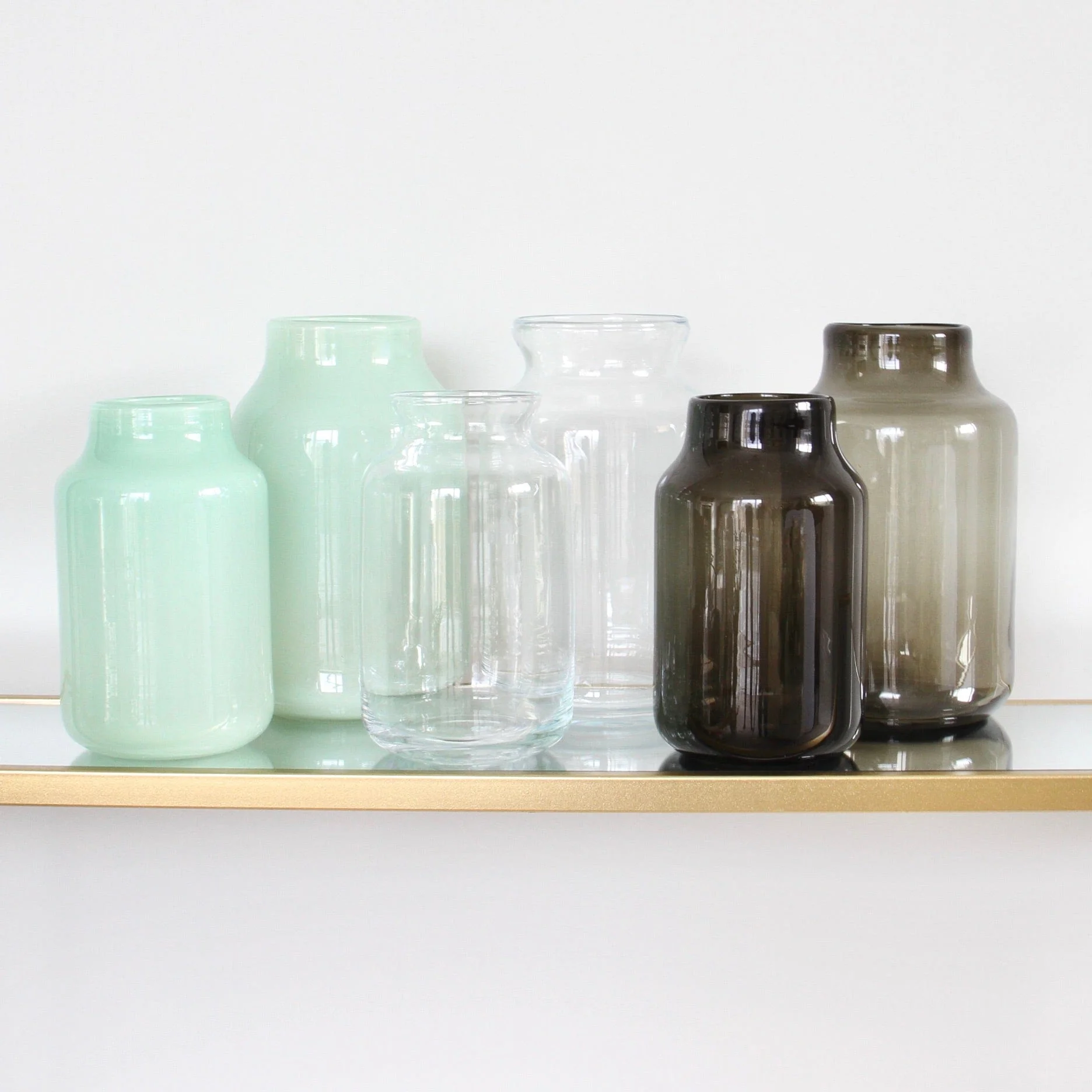 Clear Funnel Neck Vase - Large - Image 4