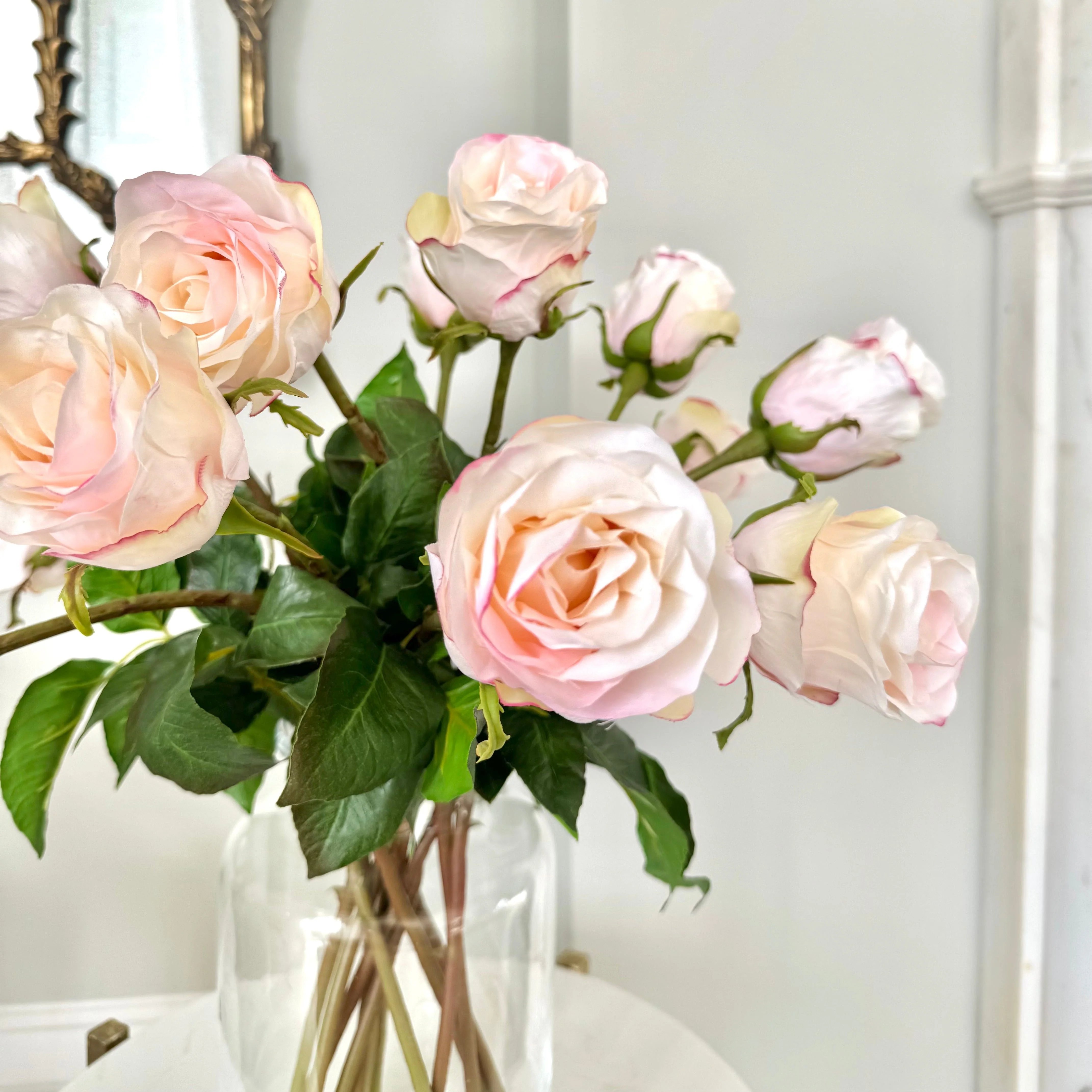 Artificial Blush Pink Rose Bud - Image 4