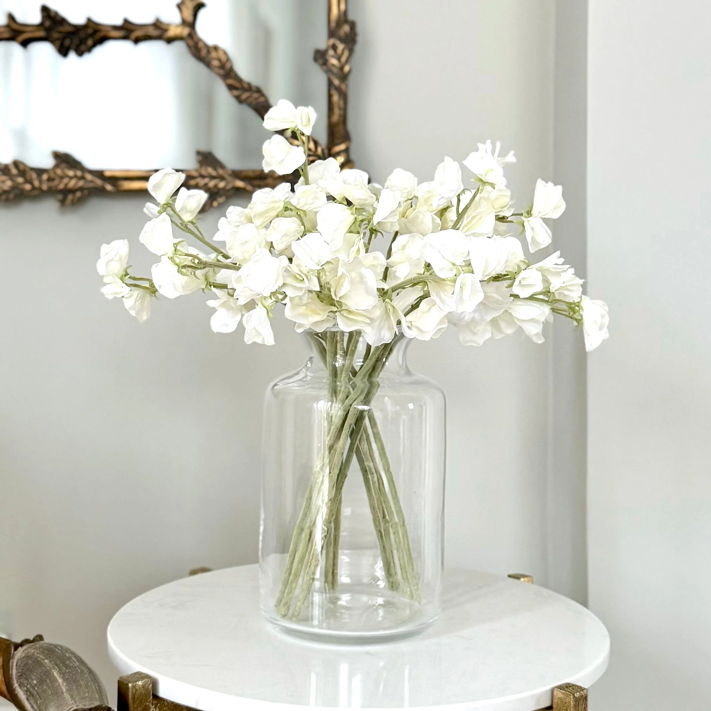 Clear Funnel Neck Vase - Medium - Image 3