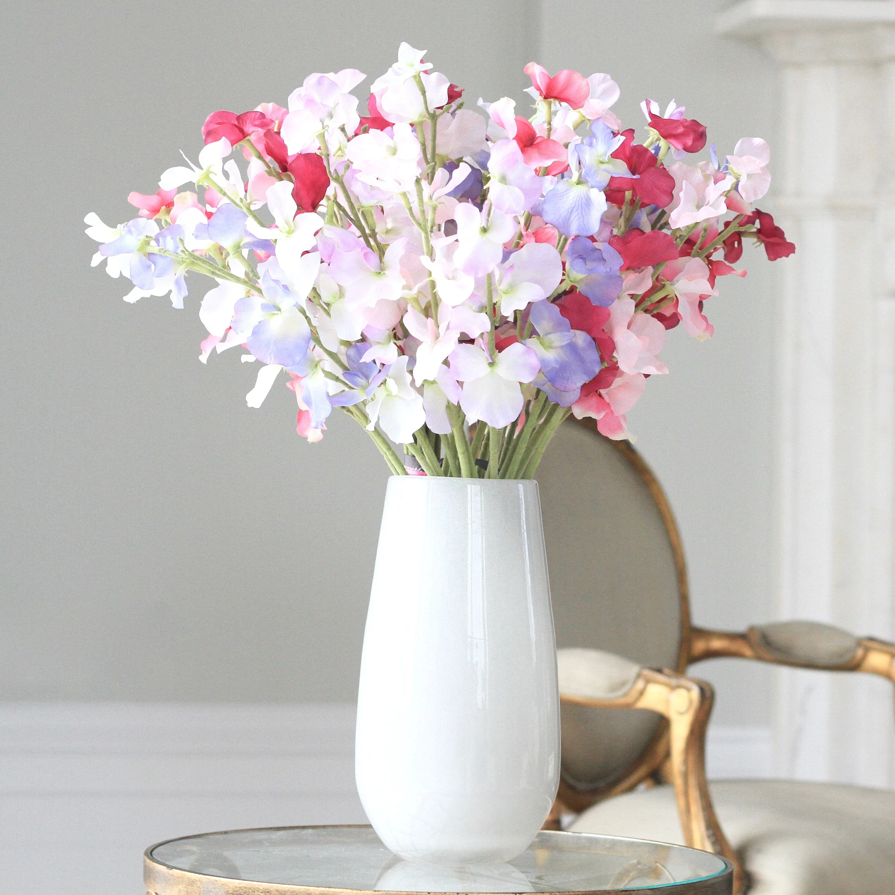 Artificial Mixed Sweet Pea Arrangement - Image 3