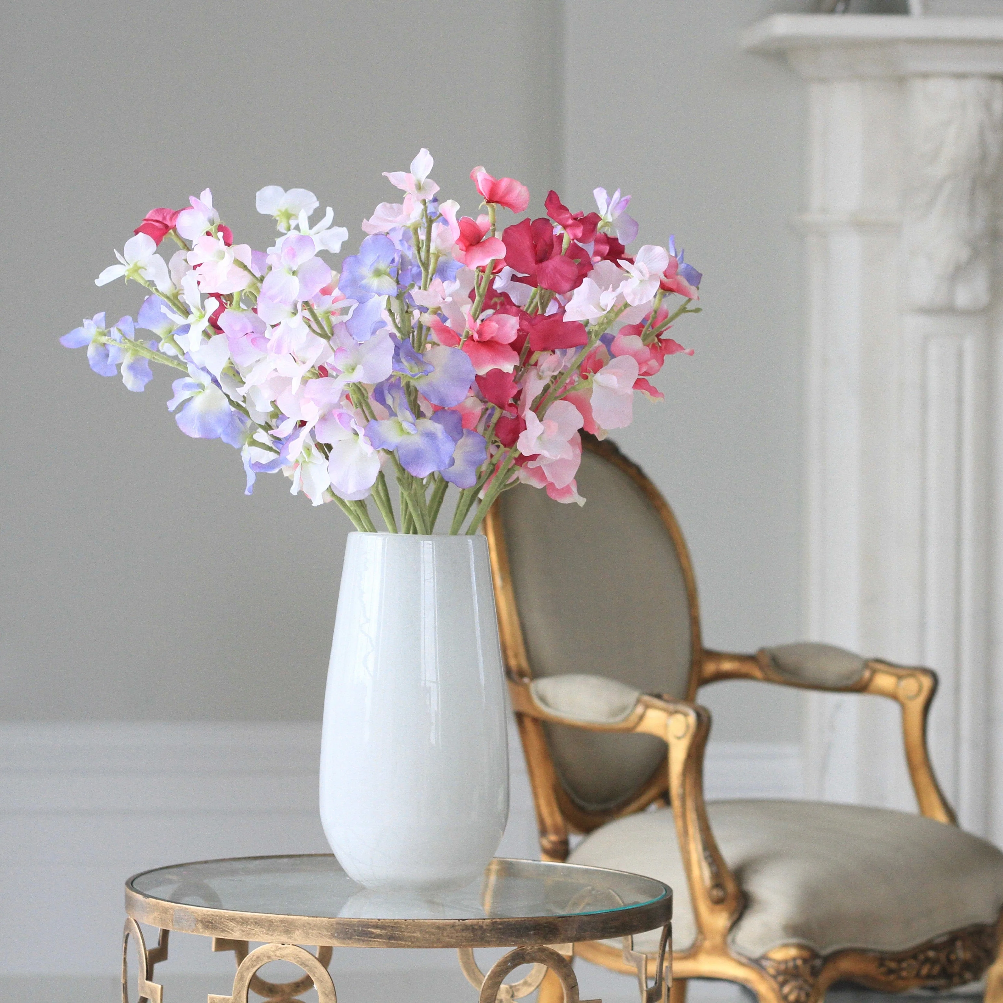 Artificial Mixed Sweet Pea Arrangement - Image 6