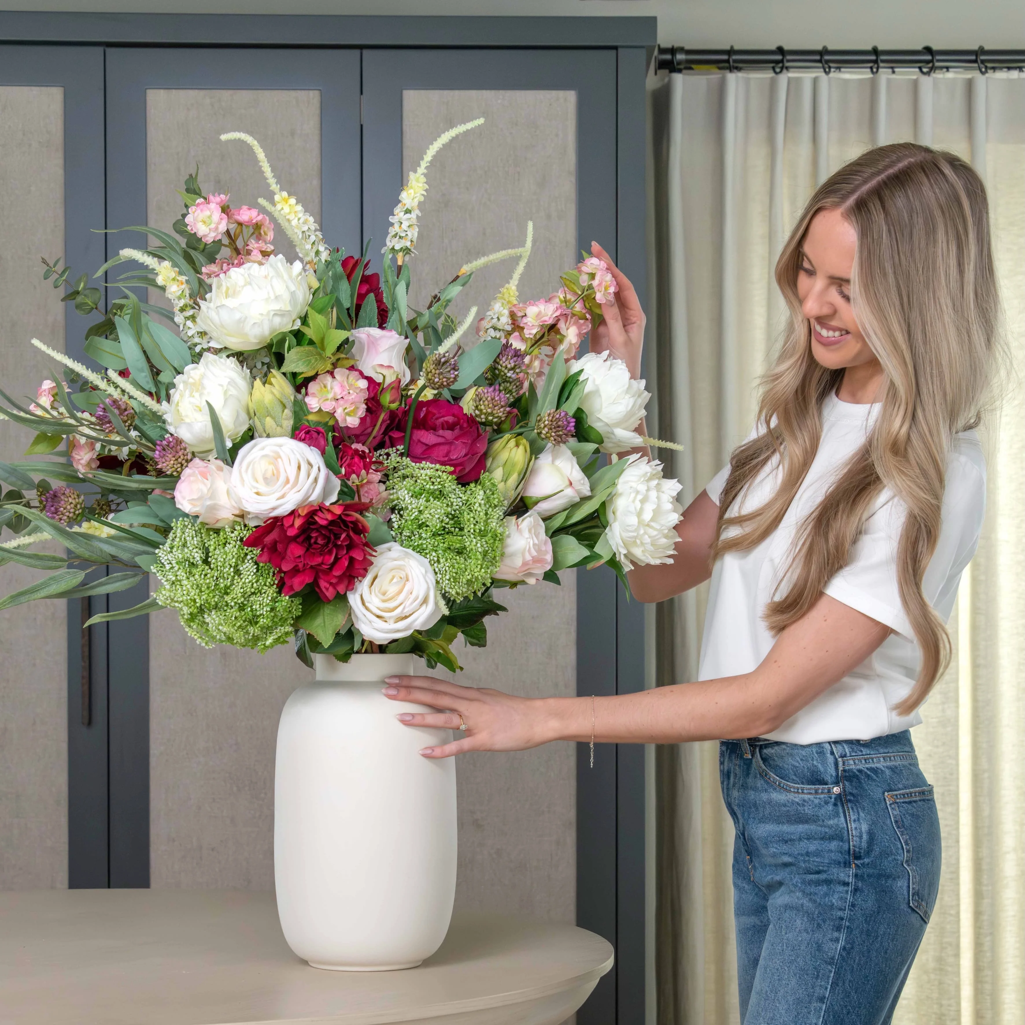 Mulberry Splendour Artificial Flower Arrangement - Image 5