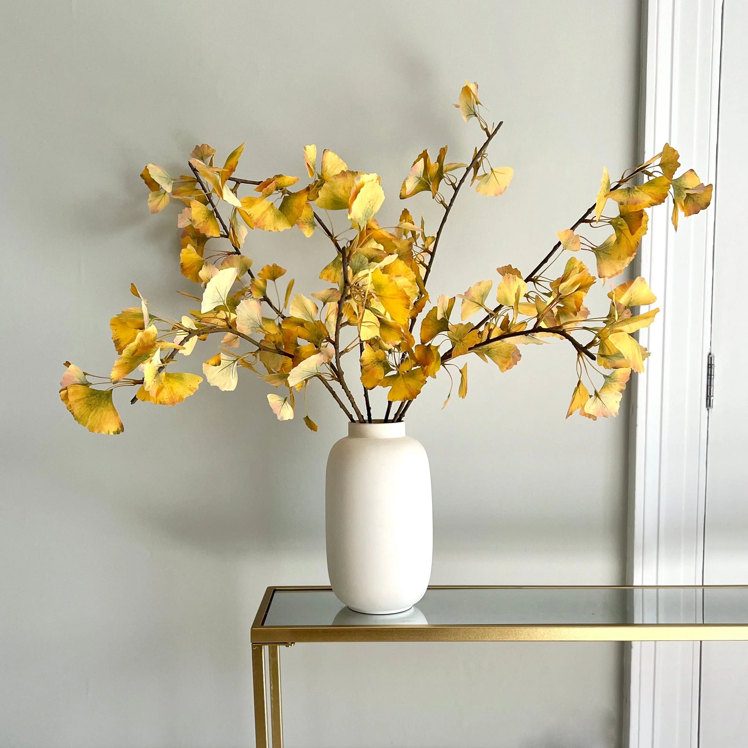 Artificial Yellow Ginkgo Leaves - Image 3