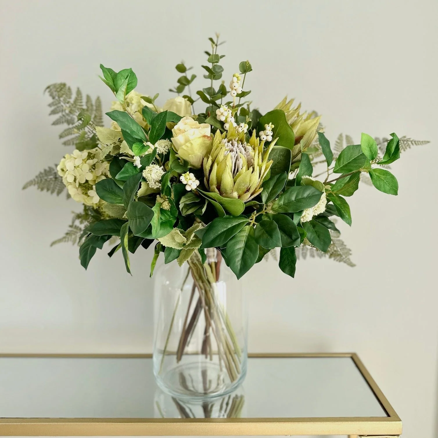 Nice & Native Bouquet & Clear Funnel Neck Vase Set - Image 4