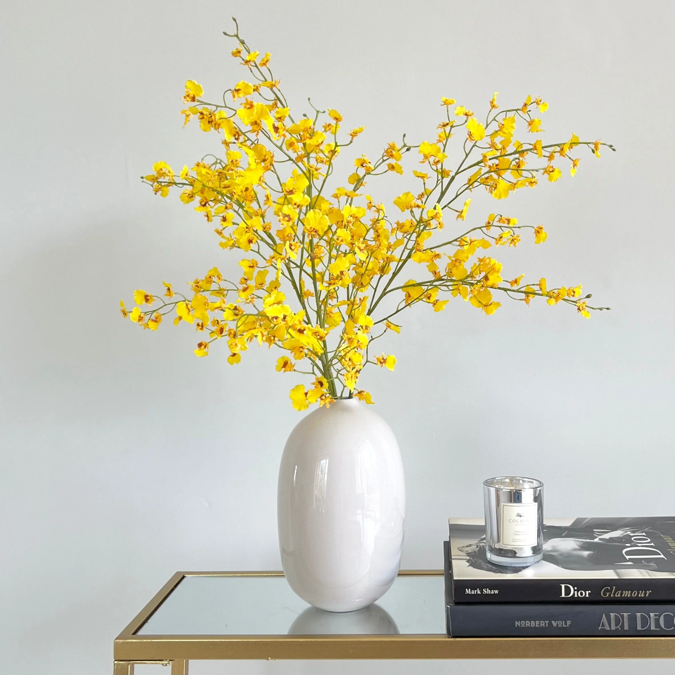 Artificial Yellow Oncidium Orchid - Image 7