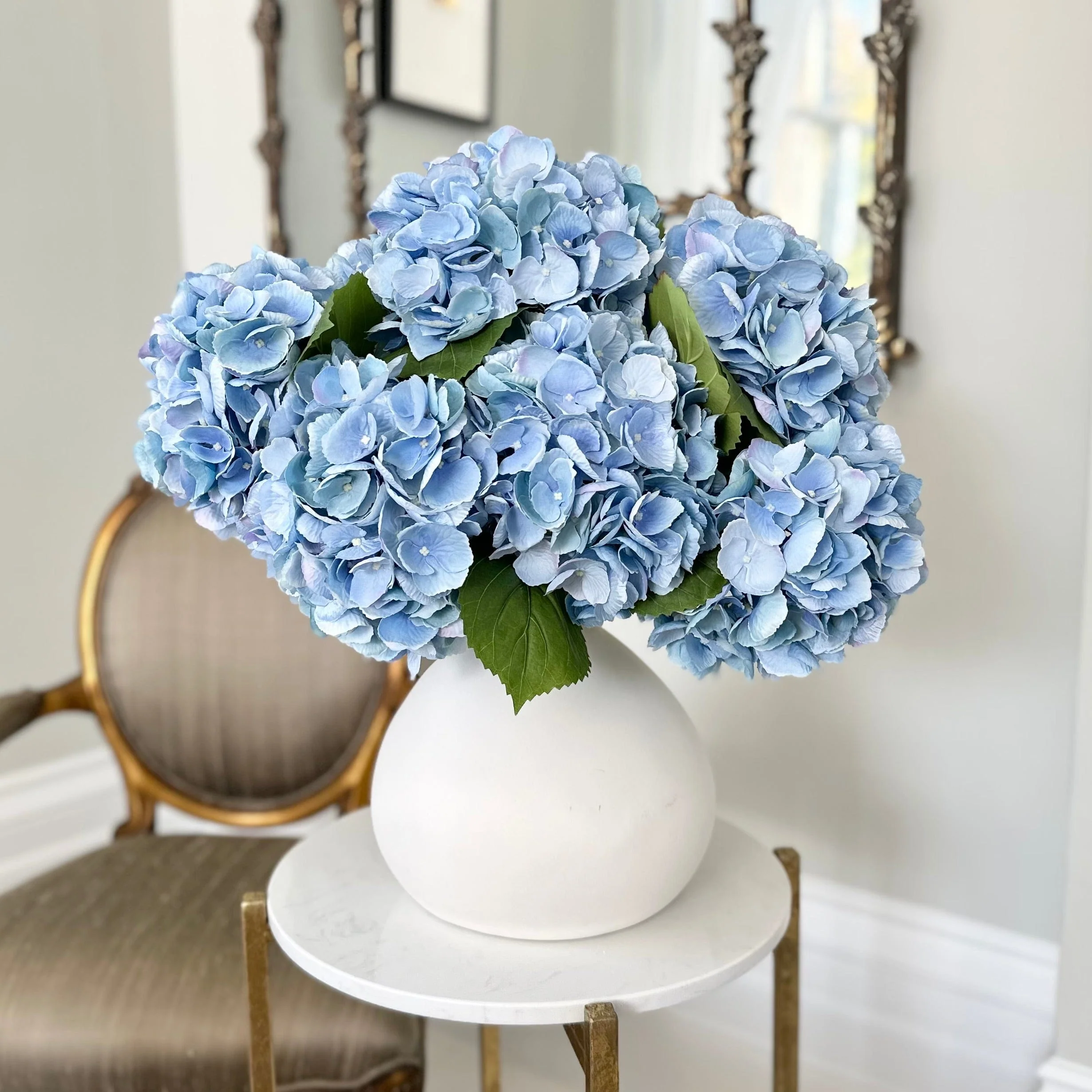 Artificial Pale Blue Hydrangea - Image 5