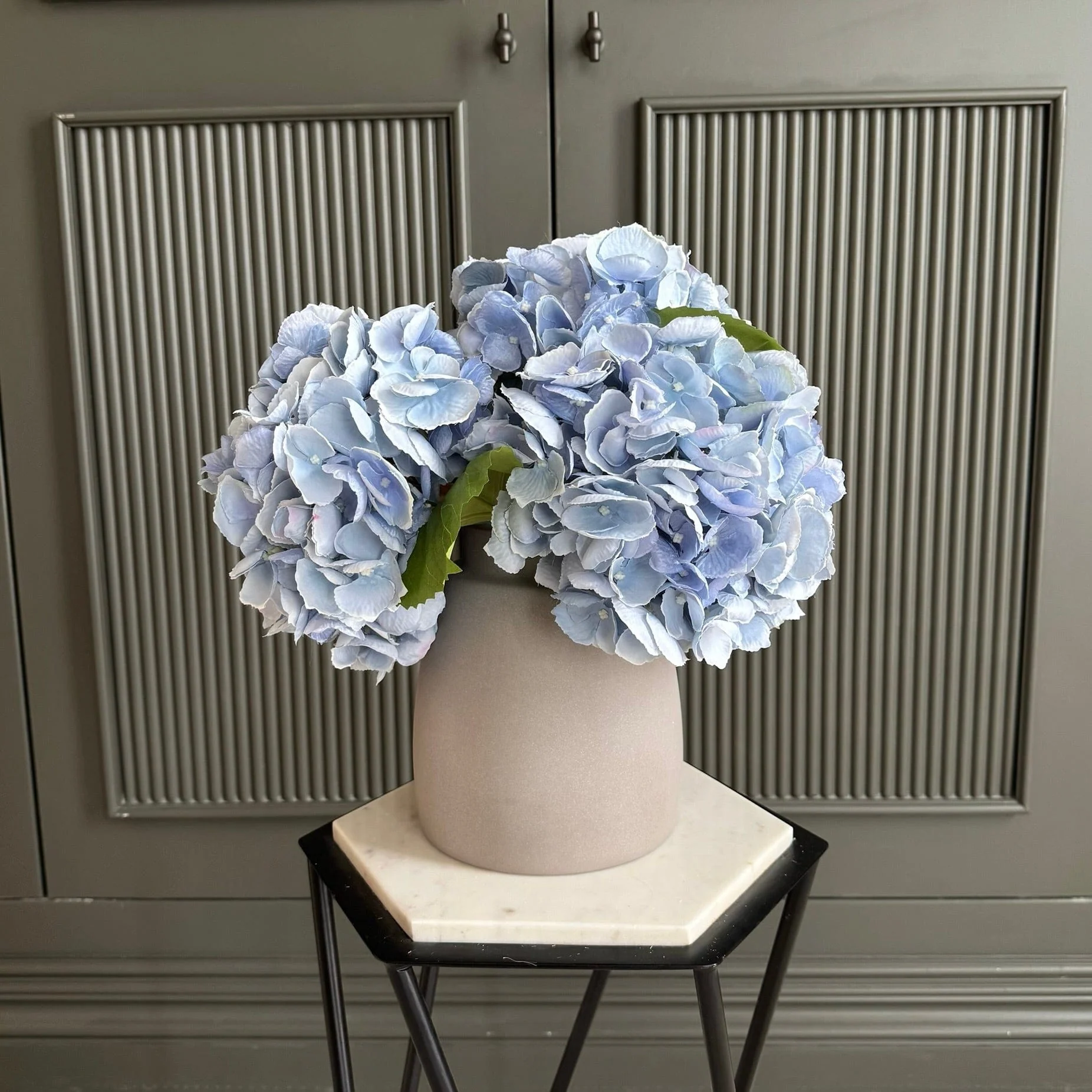 Artificial Pale Blue Hydrangea - Image 7