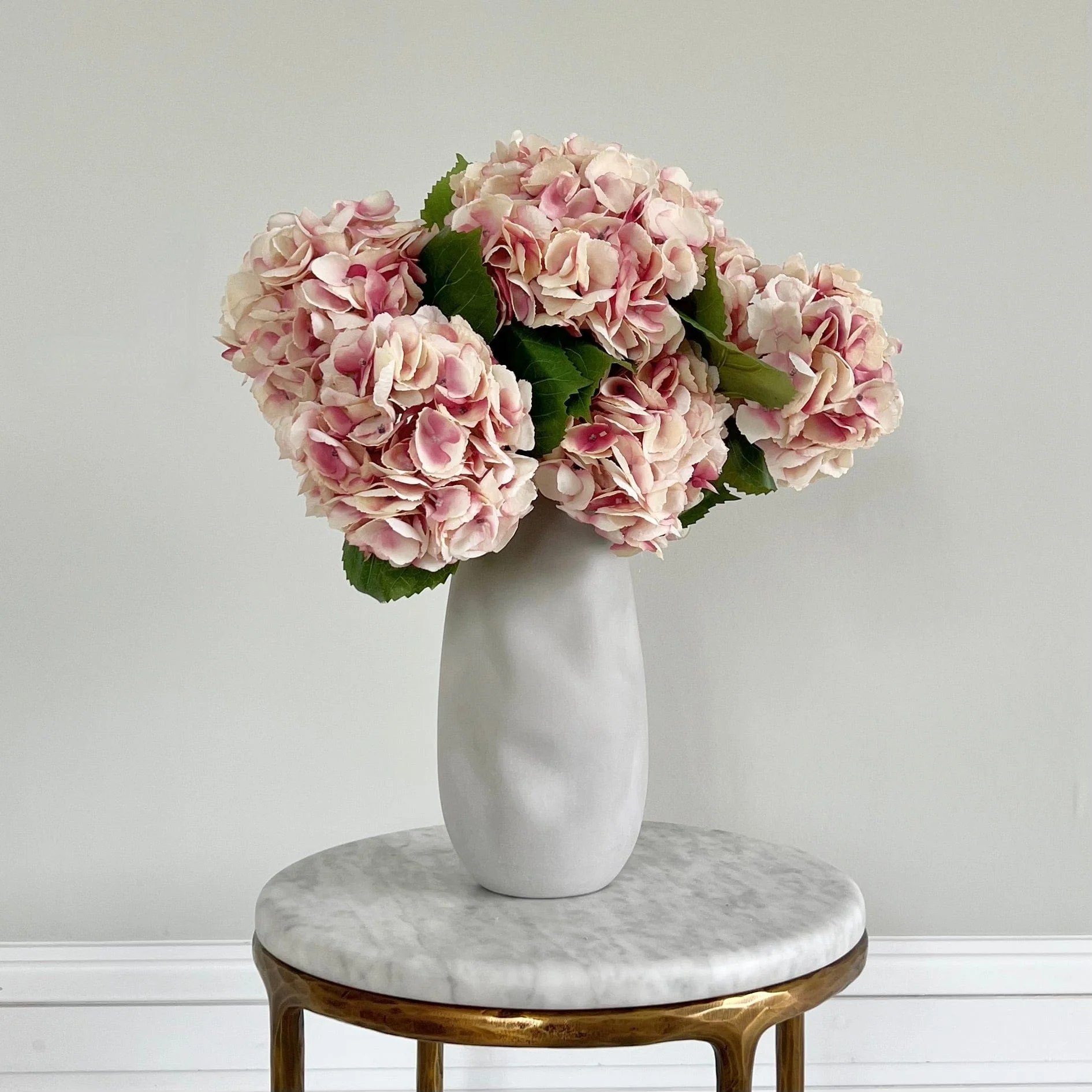 Artificial Dusky Pink Hydrangea - Image 4
