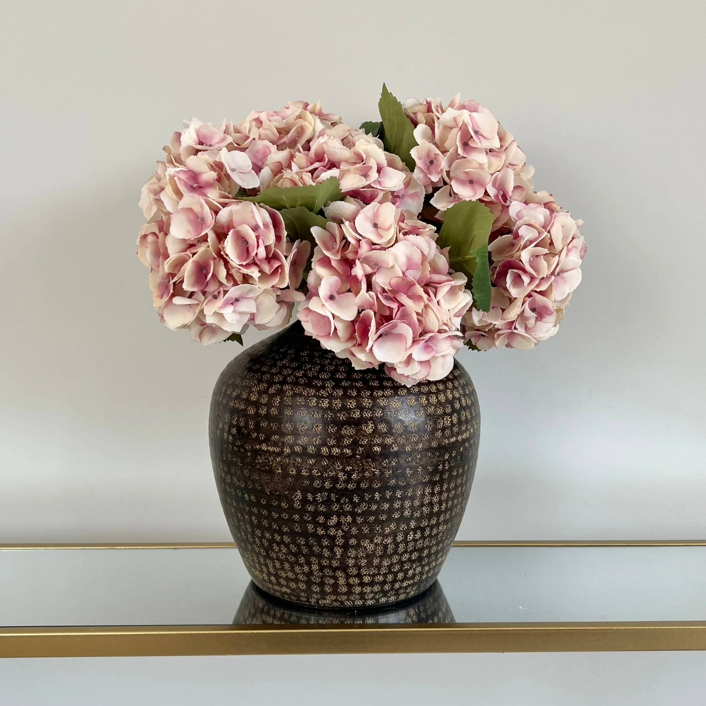 Artificial Dusky Pink Hydrangea - Image 5