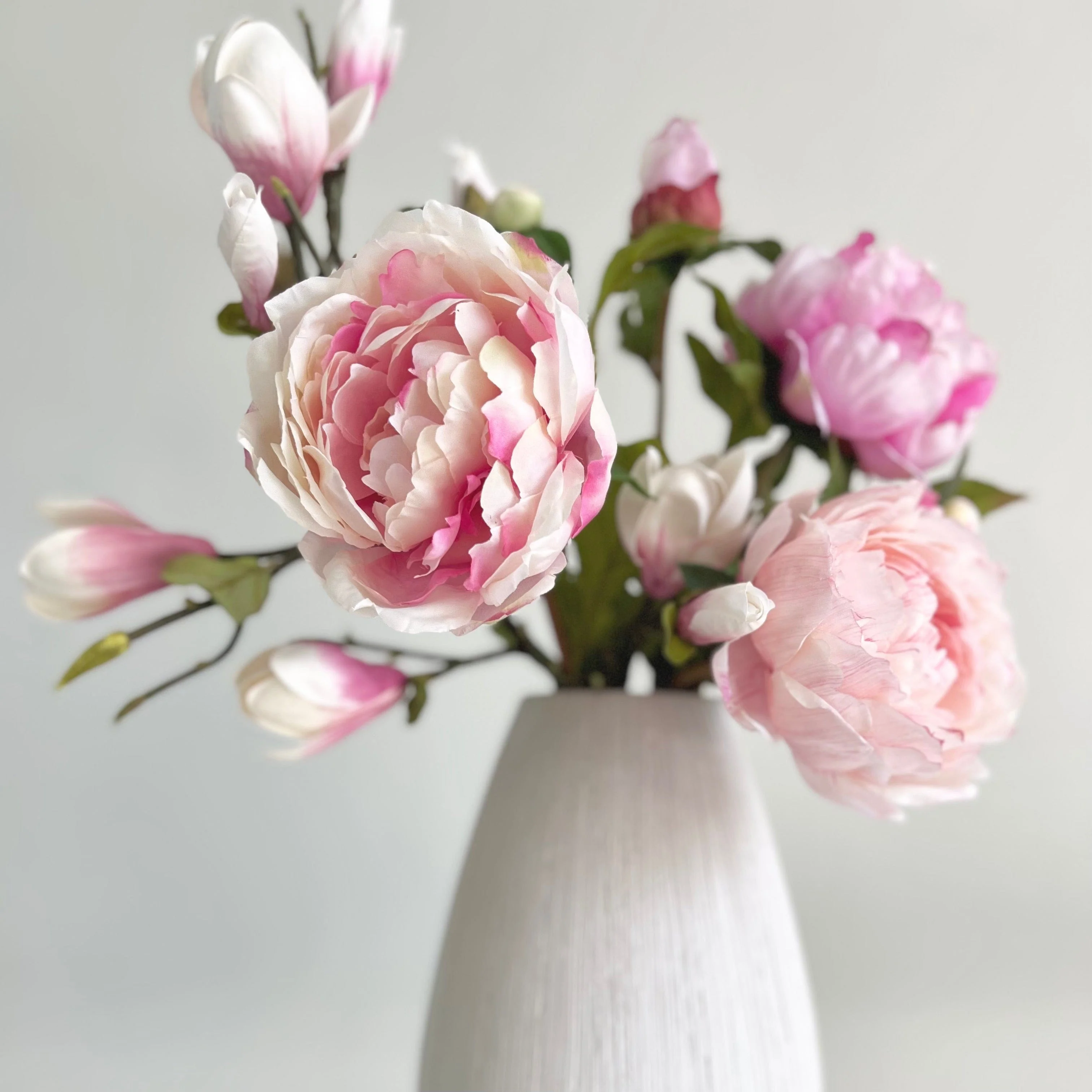 Pink Peony & Magnolia Arrangement - Image 4